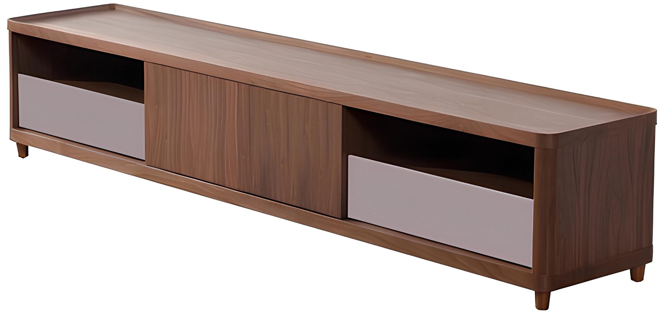 TV-Schrank Luxuriöses Holz-Sideboard Fernseh Matt Low von rtv Design