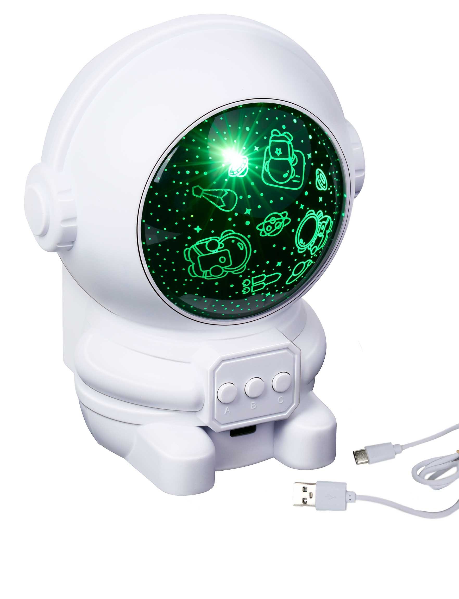 Grundig LED Nachtlicht Astronauten Himmel, LED fest integriert, Astronauten Projektor Nachtlicht