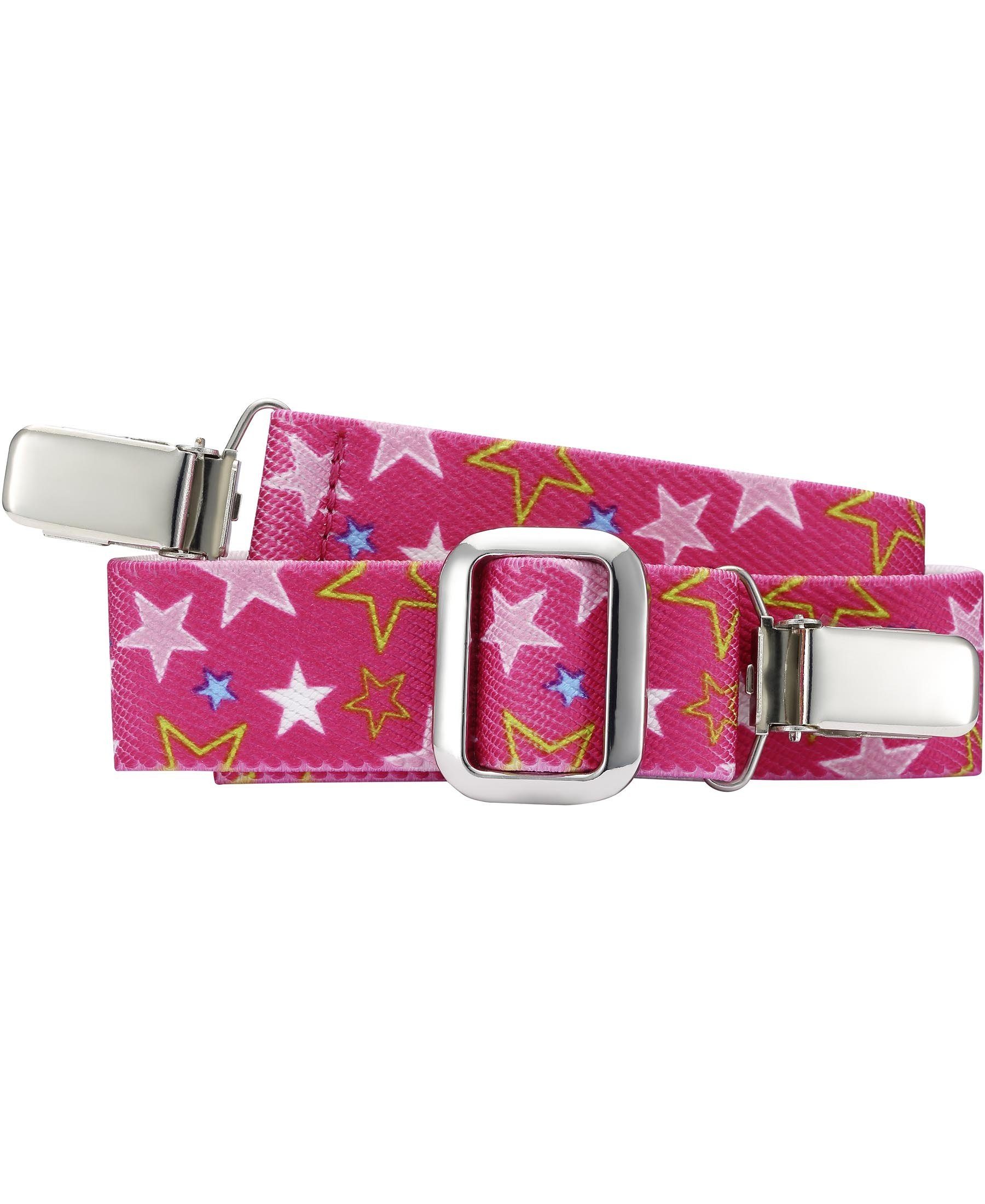 Playshoes Sterne pink Taillengürtel Elastik-Gürtel Clip