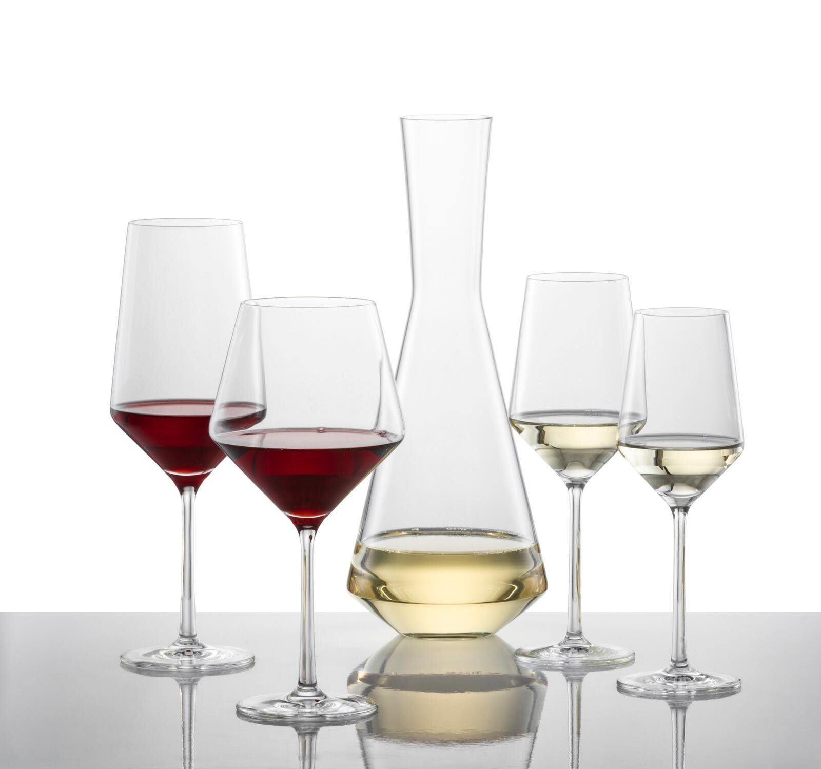 Zwiesel Glas Weißweinglas Pure Weißweingläser 408 ml 2er Set, 2-tlg., Glas