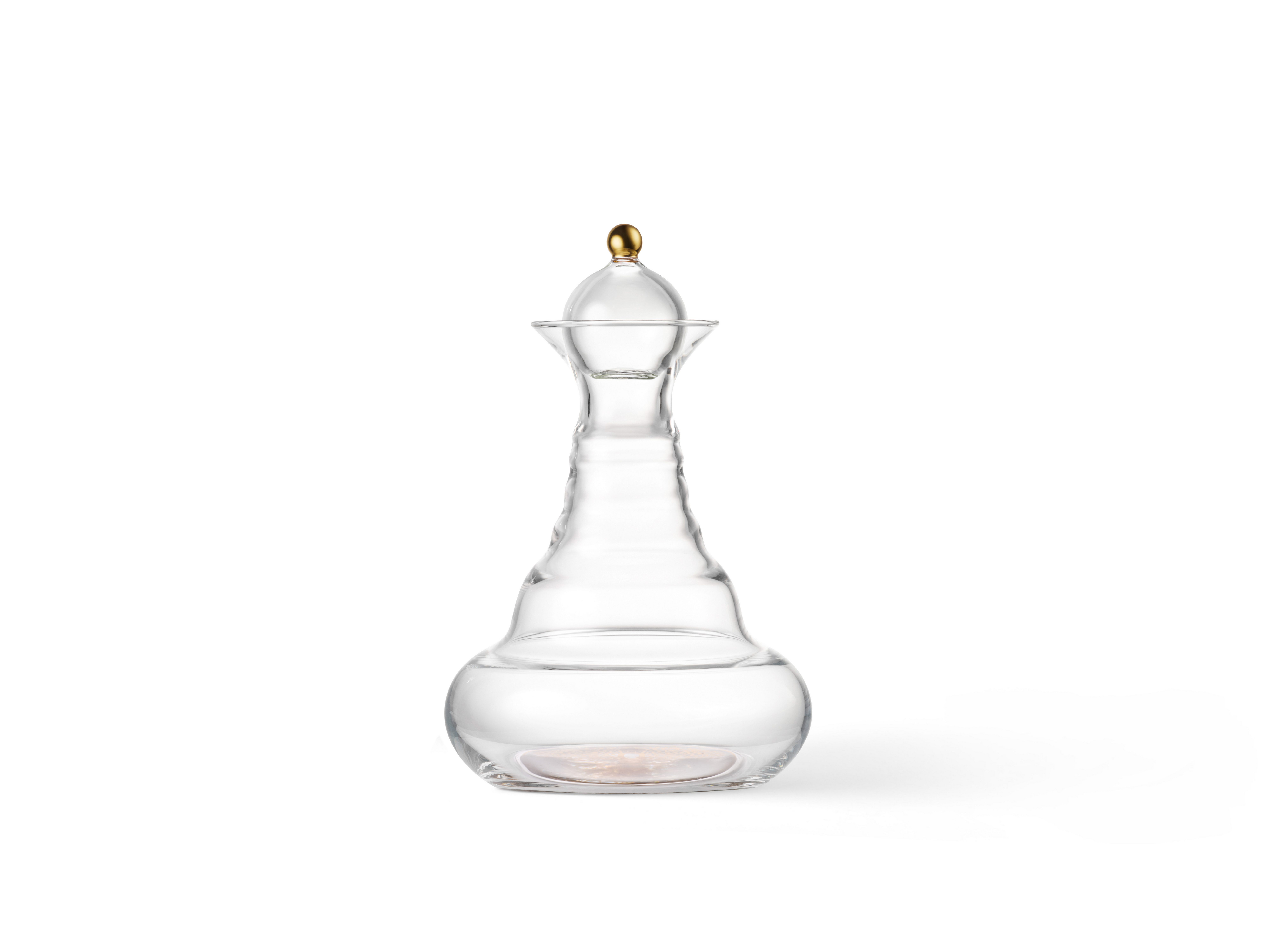 Natures-Design Wasserkaraffe Alladin Lebensbaum gold 1.3l, mit Glasdeckel und Goldknauf