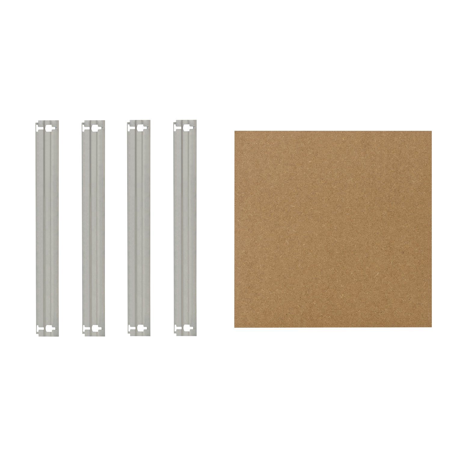 shelfplaza Schwerlastregal HOME, Fachboden-Set / Zusatzboden für Schwerlastregal 40x40 cm verzinkt