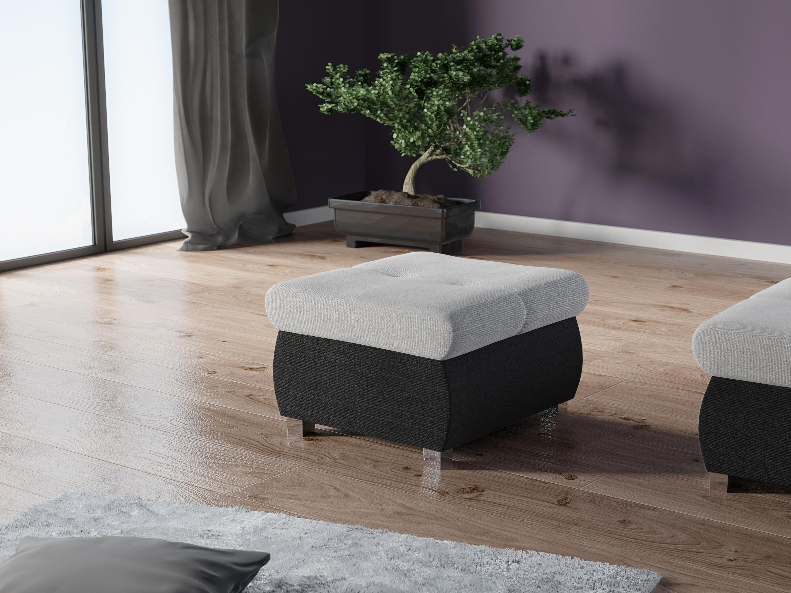 MIRJAN24 Polsterhocker Orkan Klein, Holzkonstruktion, 60x60x39 günstig online kaufen
