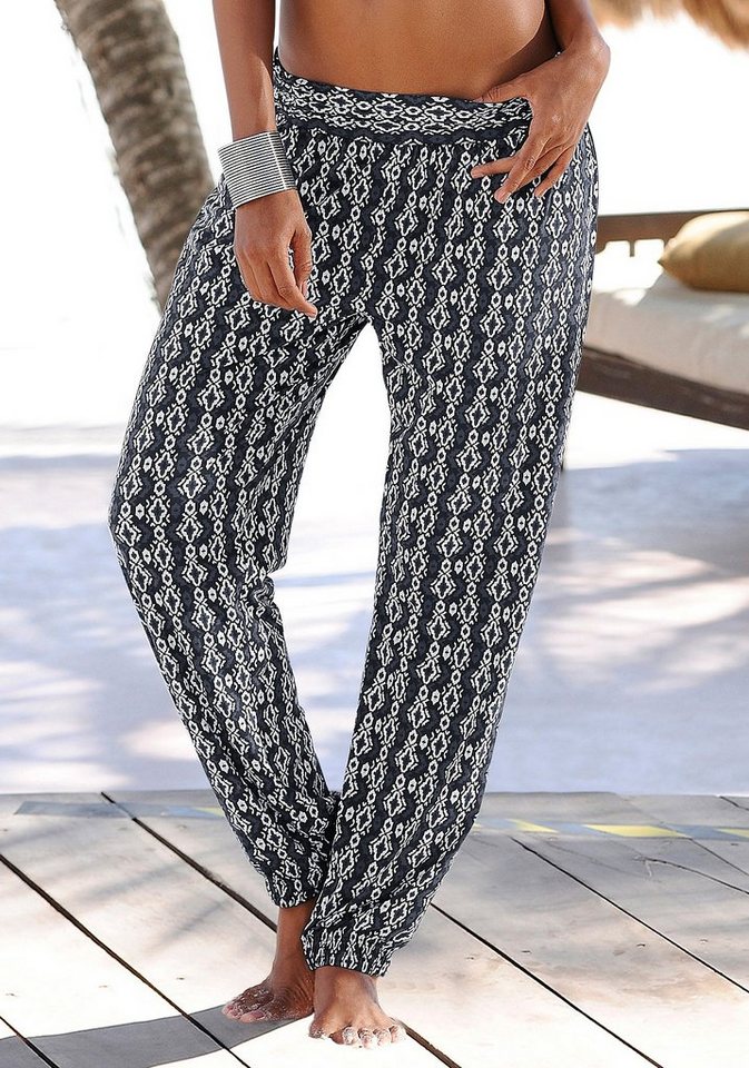 Strandhose damen Damen Sommerhose von Hailys Leichte Haremshose aus Viskose mit tollen Mustern Dank weiter Passform und dehnbarem Bund sehr bequem zu tragen Pas Hailys Damen Haremshose Sommerhose Freizeithose Strandhose, 8,99 SFounded: Apr 01,