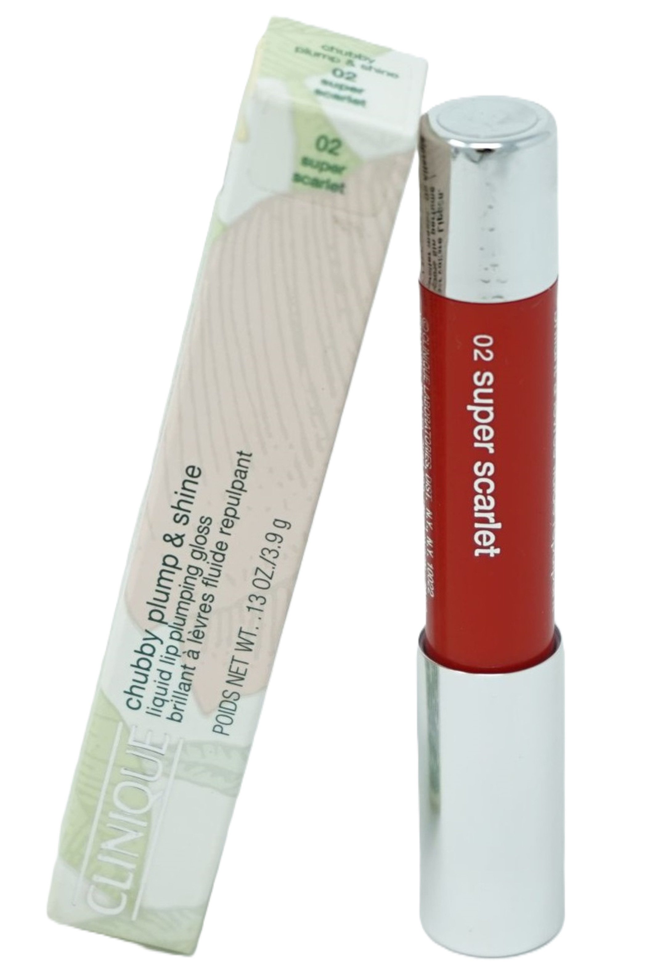 Lipgloss Clinique Chubby Plum & Shine gloss Lipgloss 3,9g / 02 super scarlet