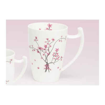 TeaLogic Becher Cherry Blossom, Porzellan, Weiß Porzellan