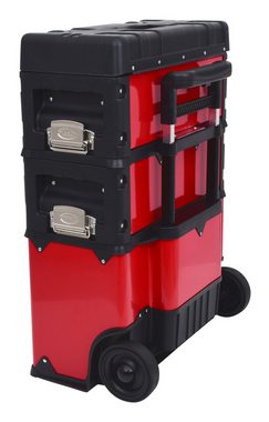 KS Tools Werkzeugtrolley, Fahrbarer Kunststoff-Stahlblech-Werkzeugkasten