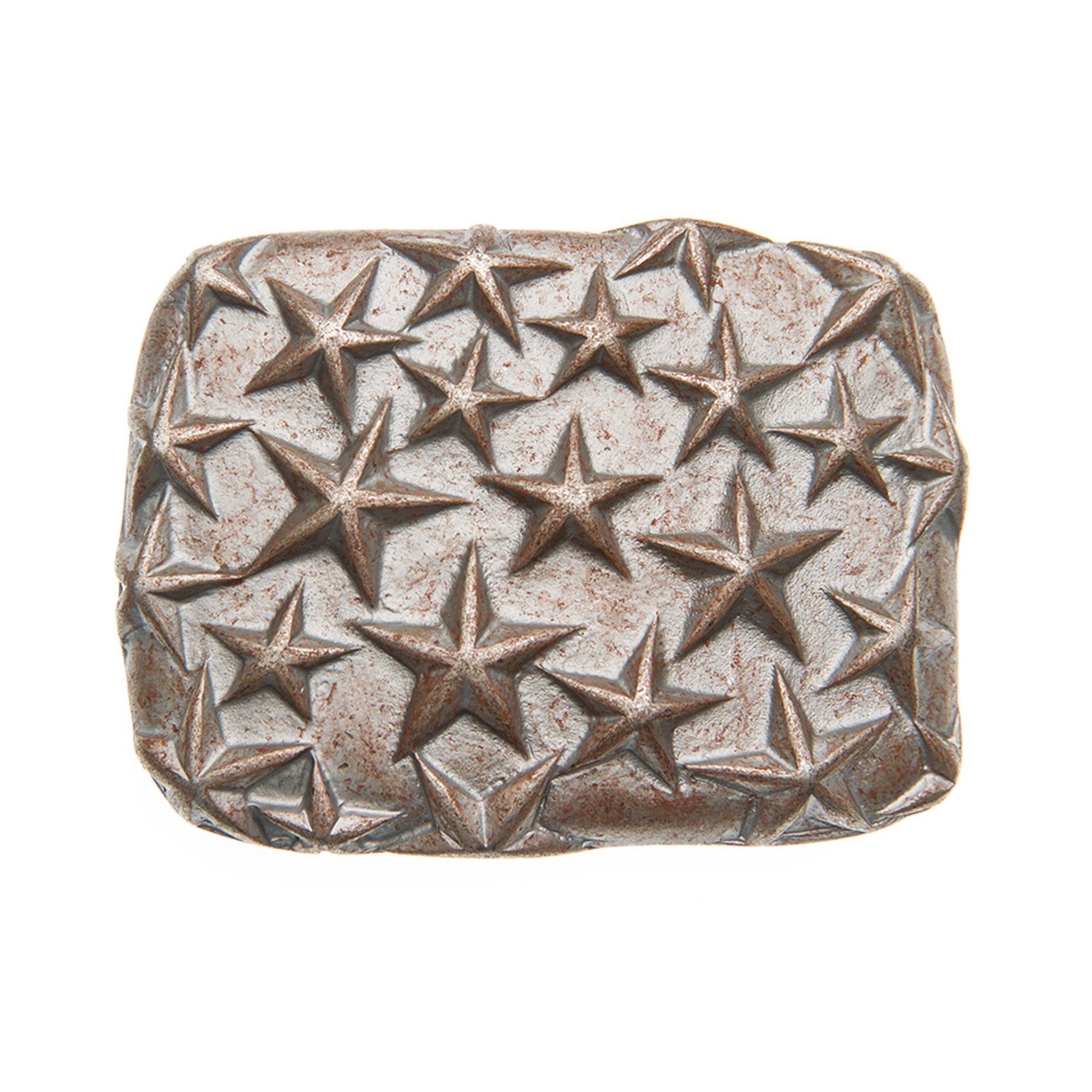 Cassandra Accessoires Gürtelschnalle Wechselschnalle Gürtelschließe Buckle "Stars" im außergewöhnlichen Design, Retro-Look - 40mm