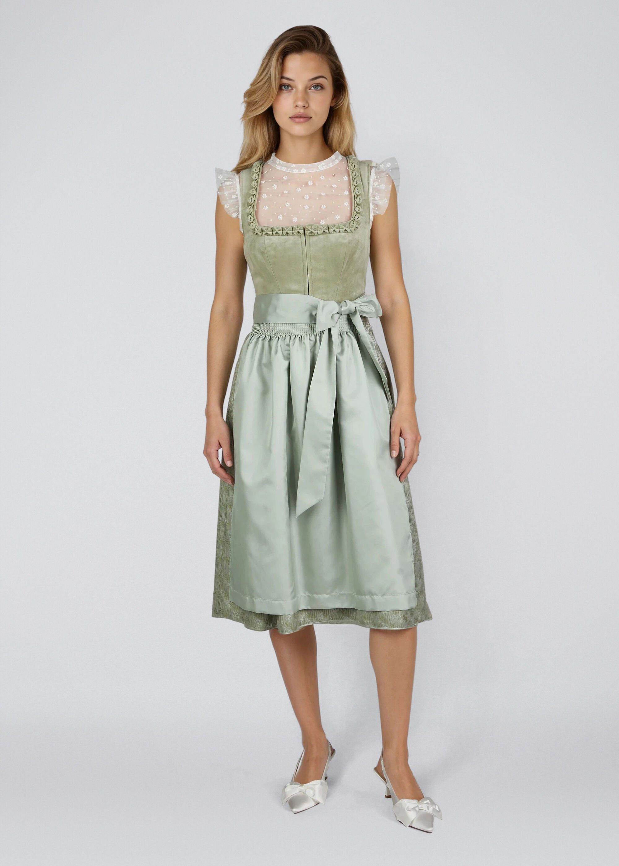Spieth & Wensky Dirndl Hecken mit feinem Samtoberteil