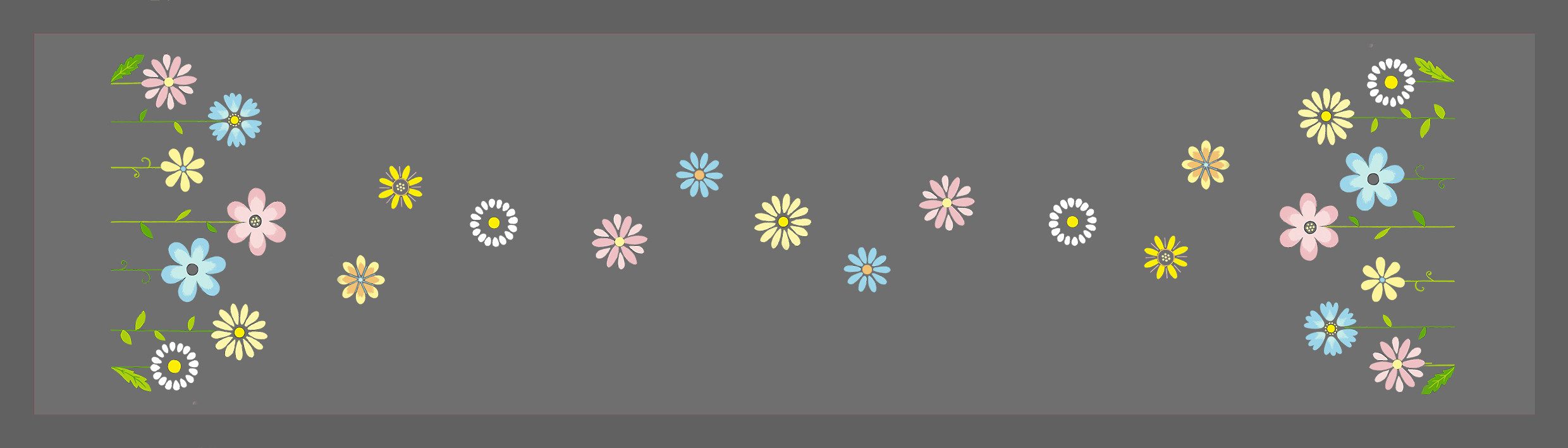 Delindo Lifestyle Kreativset Handarbeits-Stickpackung - Sticken im Spannstich - Blumenwiese, Sticktechnik: Spannstich