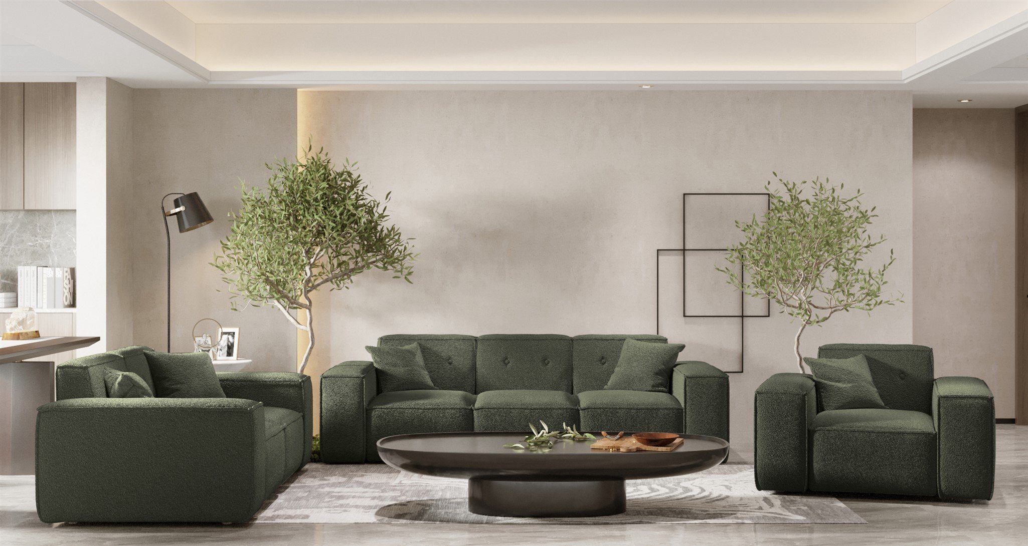 Fun Möbel Polstergarnitur Sofaset Designersofa CESINA günstig online kaufen