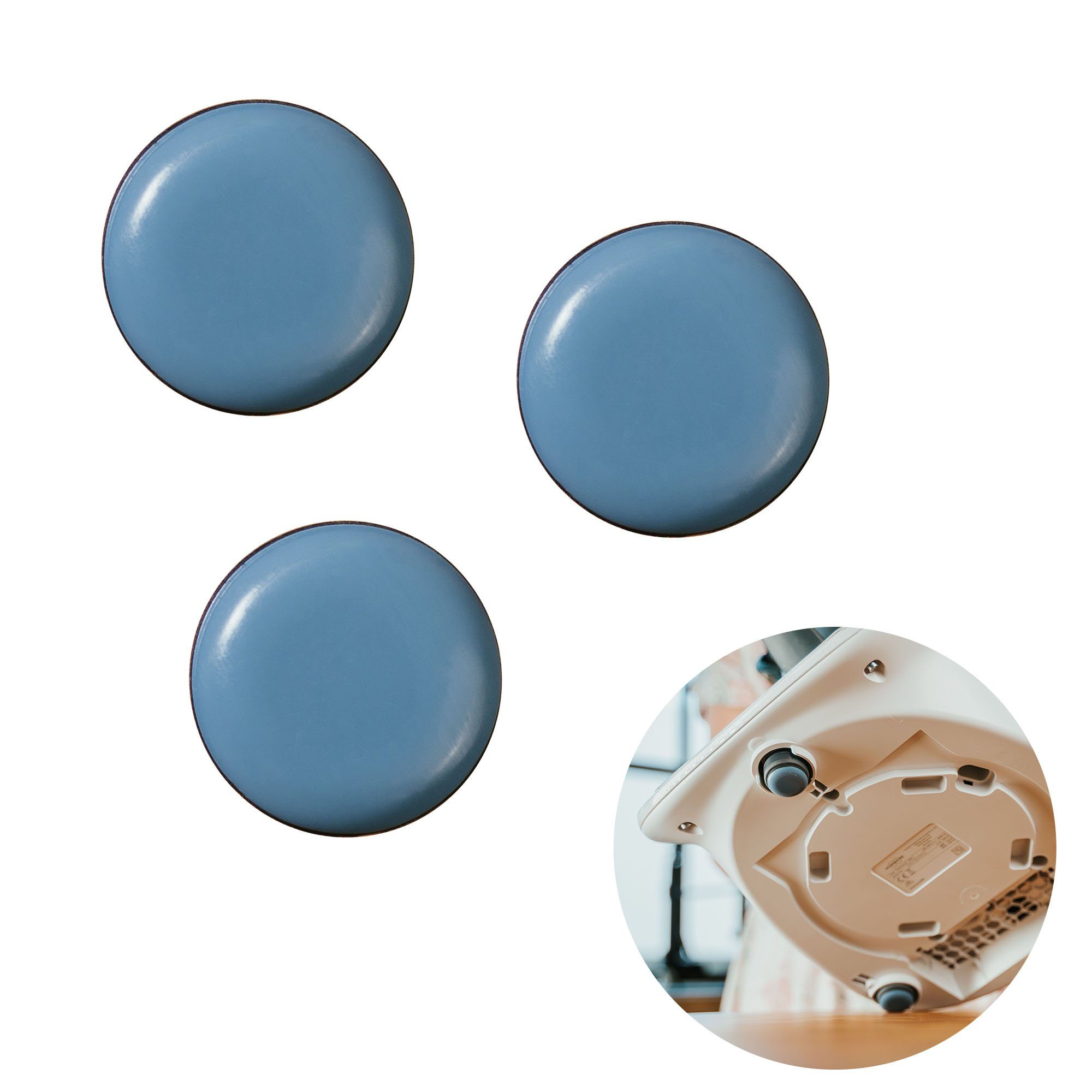 Mixcover Küchenmaschinen Zubehör-Set mixcover 3 unsichtbare Slider Gleiter für den Thermomix TM6 TM5
