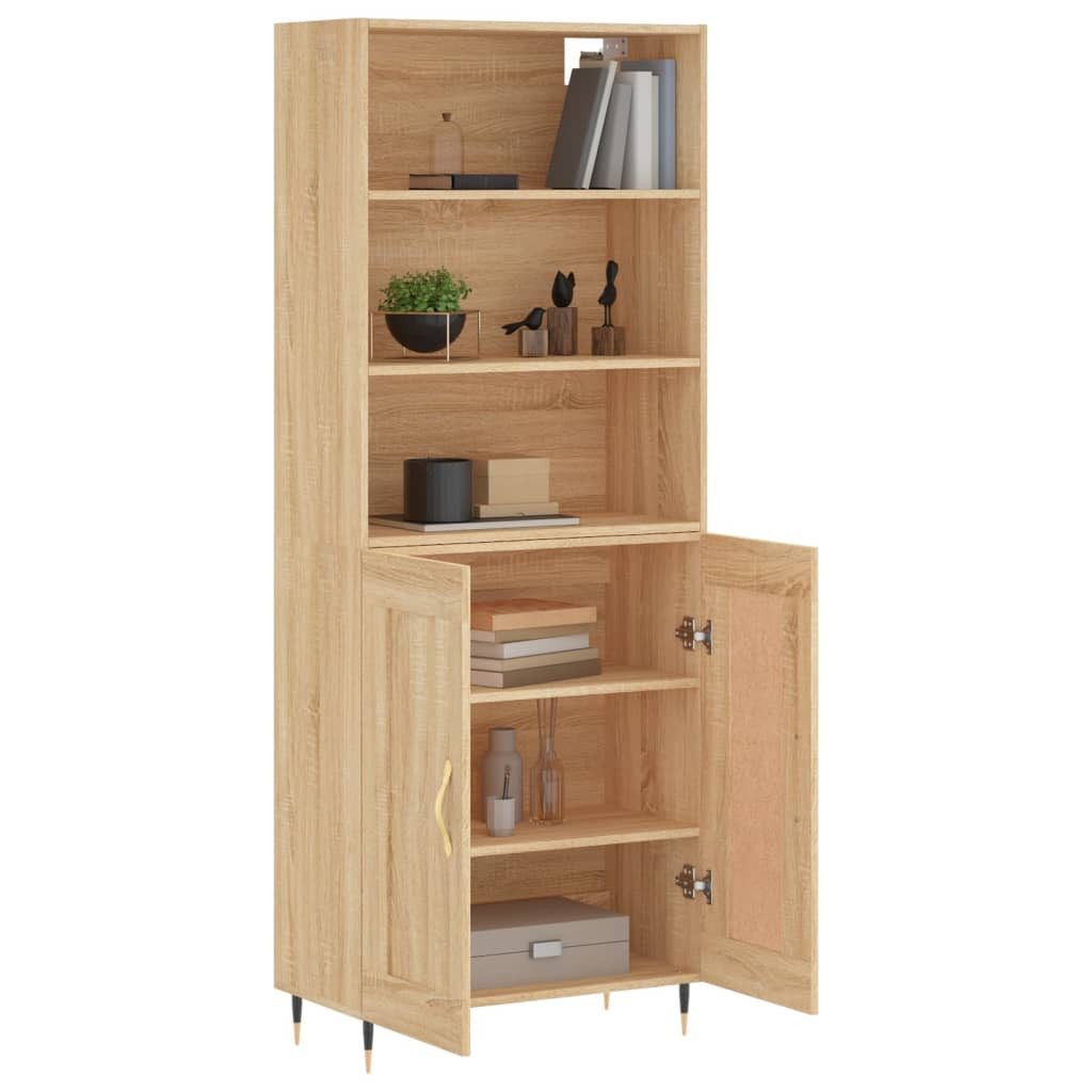 vidaXL Highboard Highboard Sonoma-Eiche 69,5x34x180 cm günstig online kaufen