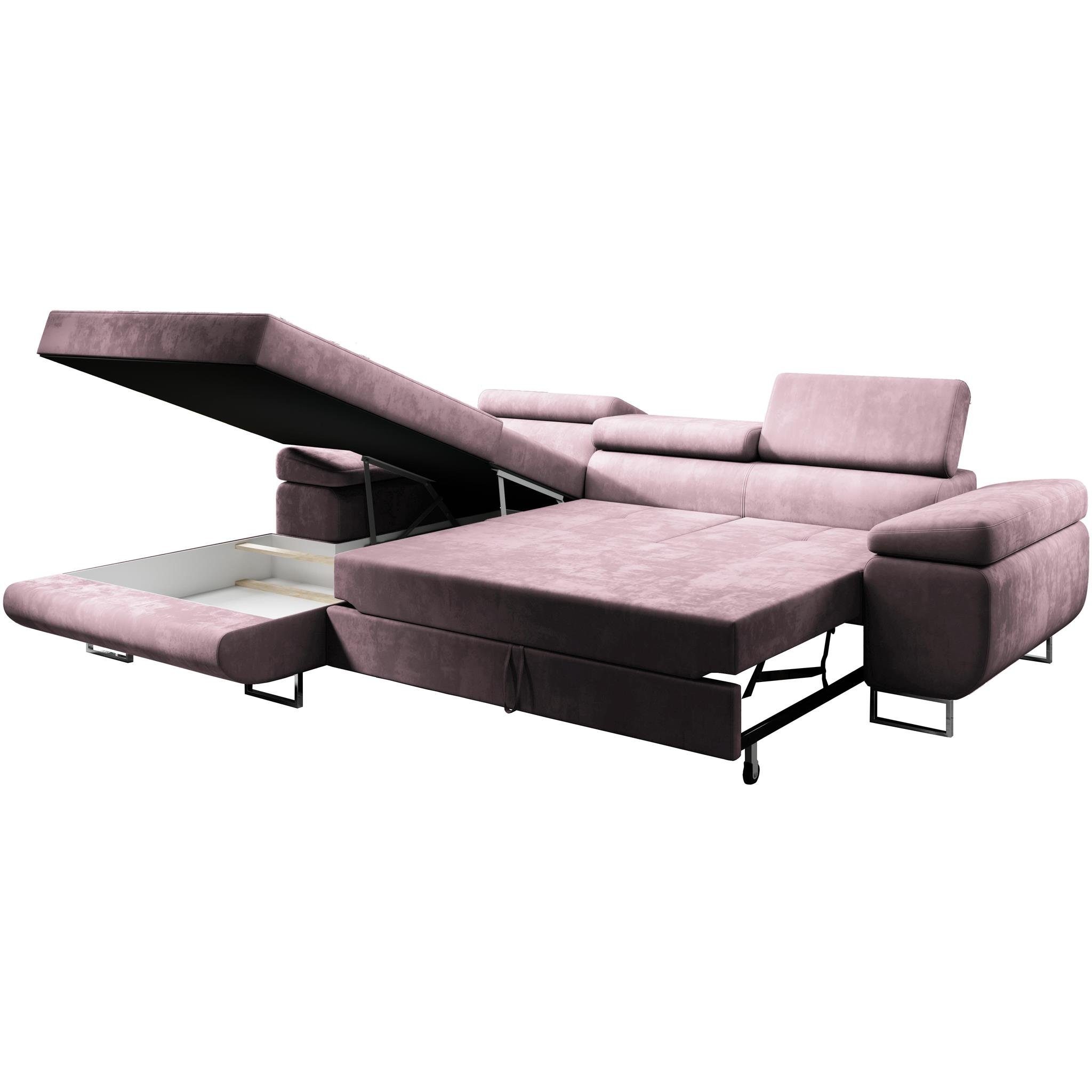 Beautysofa Ecksofa Alons mit Schlaffunktion auf günstig online kaufen