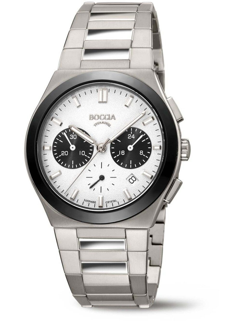 Boccia Quarzuhr Boccia 3736-01 Herrenuhr Titanium Chronograph 39mm 5ATM Boccia 3736-01 Herrenuhr Titanium Chronograph 39mm 5ATM