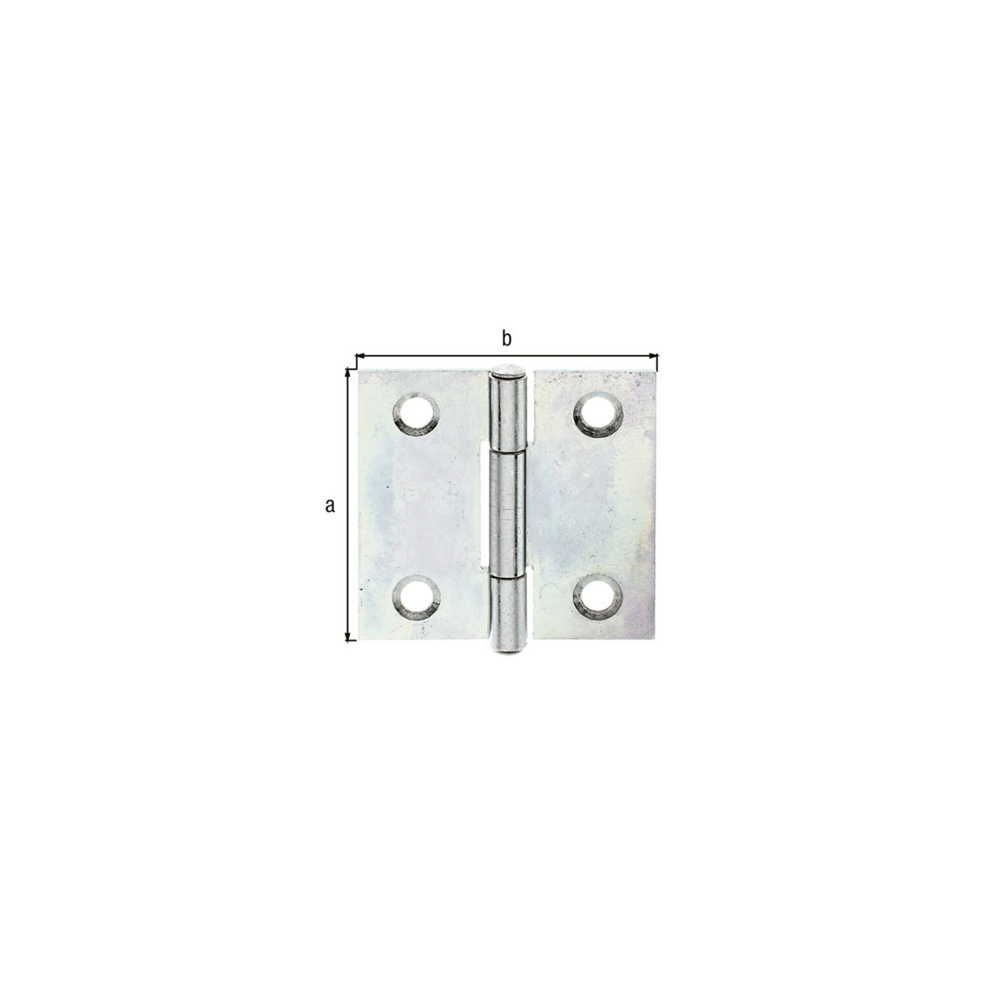Alberts Möbelbeschlag GAH Alberts Tür-Scharnier quadratisch, B31xH31mm mit vern. Edelstahlst