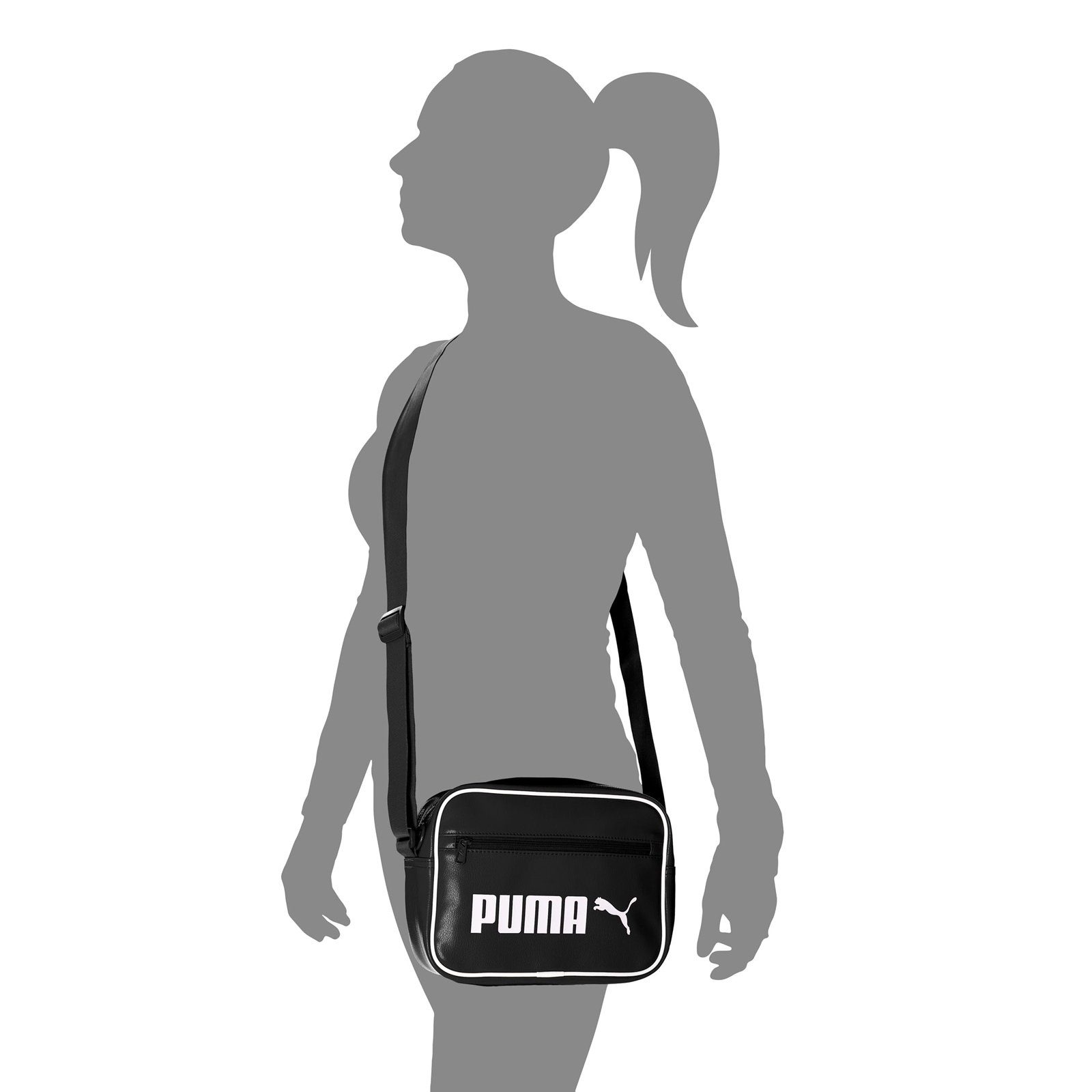Reporter PUMA Bag Mini Campus Messenger Puma (1-tlg) Retro black Tasche