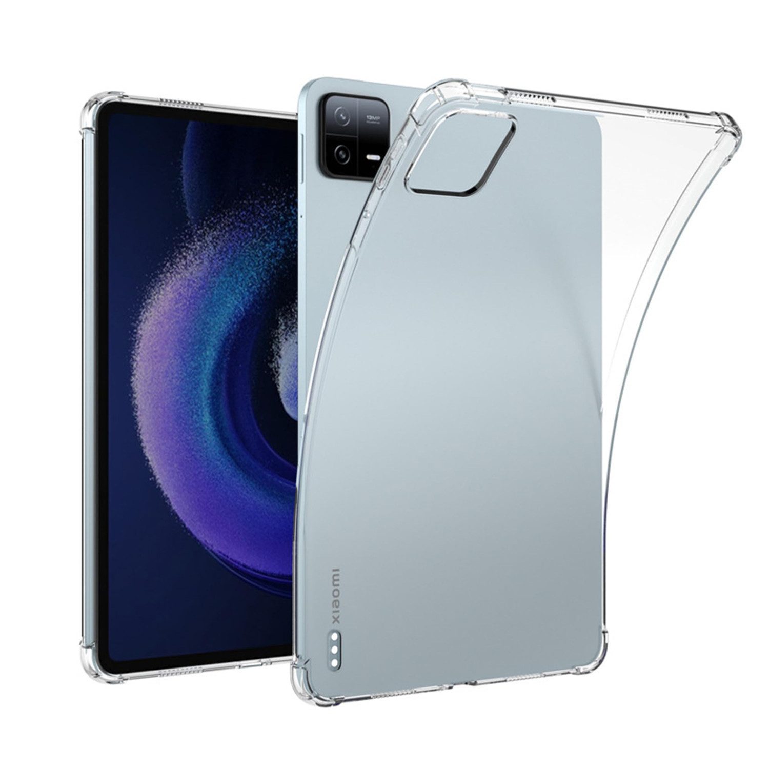 Wigento Tablet-Hülle TPU Silikon für Xiaomi Pad 8 / 8 Pro / Pad 7 7 Pro Schock Transparent, Schock Silikon TPU Tablet Schutz Hülle