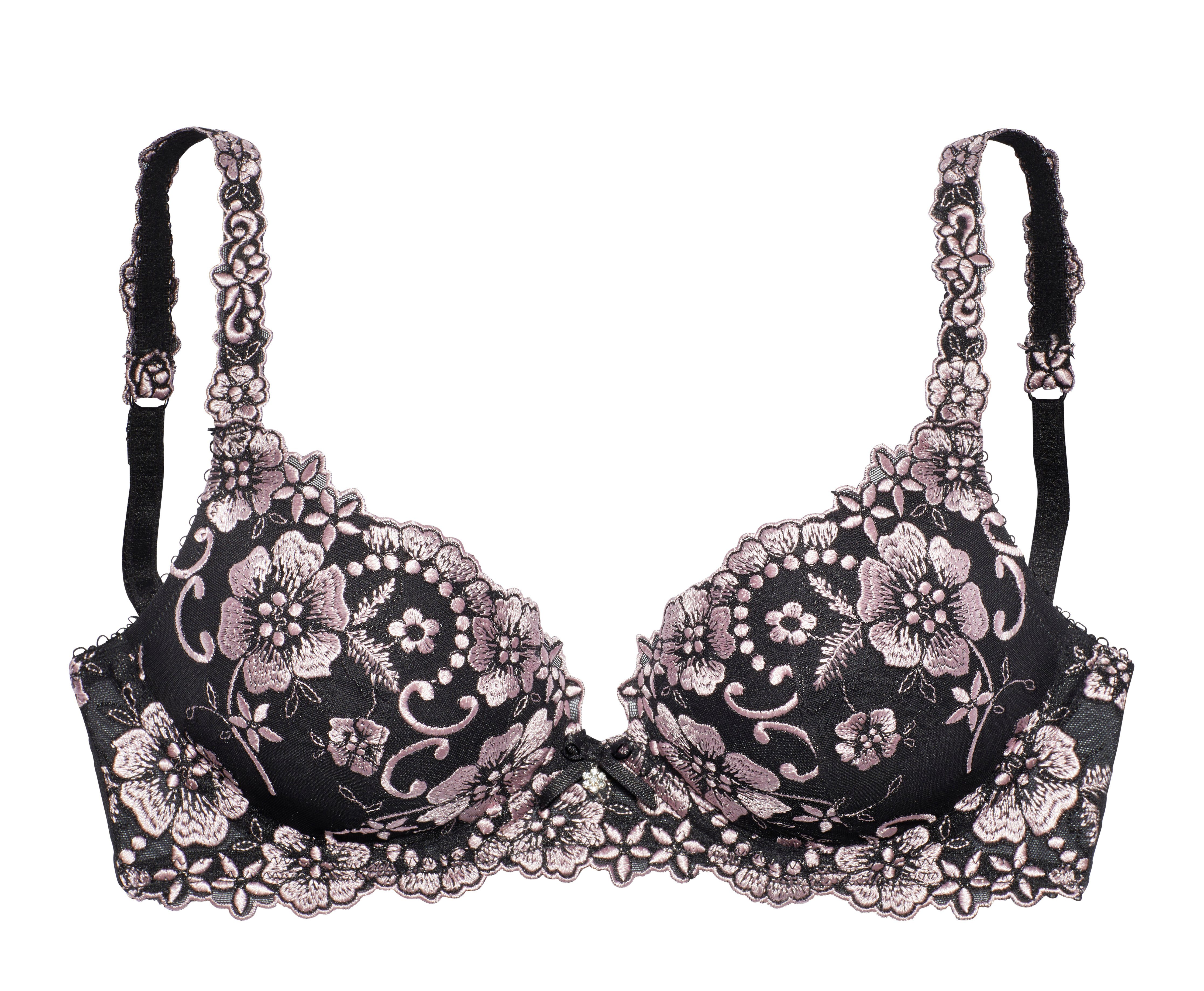 LASCANA Push-up-BH Wanda mit Bügel, mit schöner Stickereispitze, Dessous. € 39,99