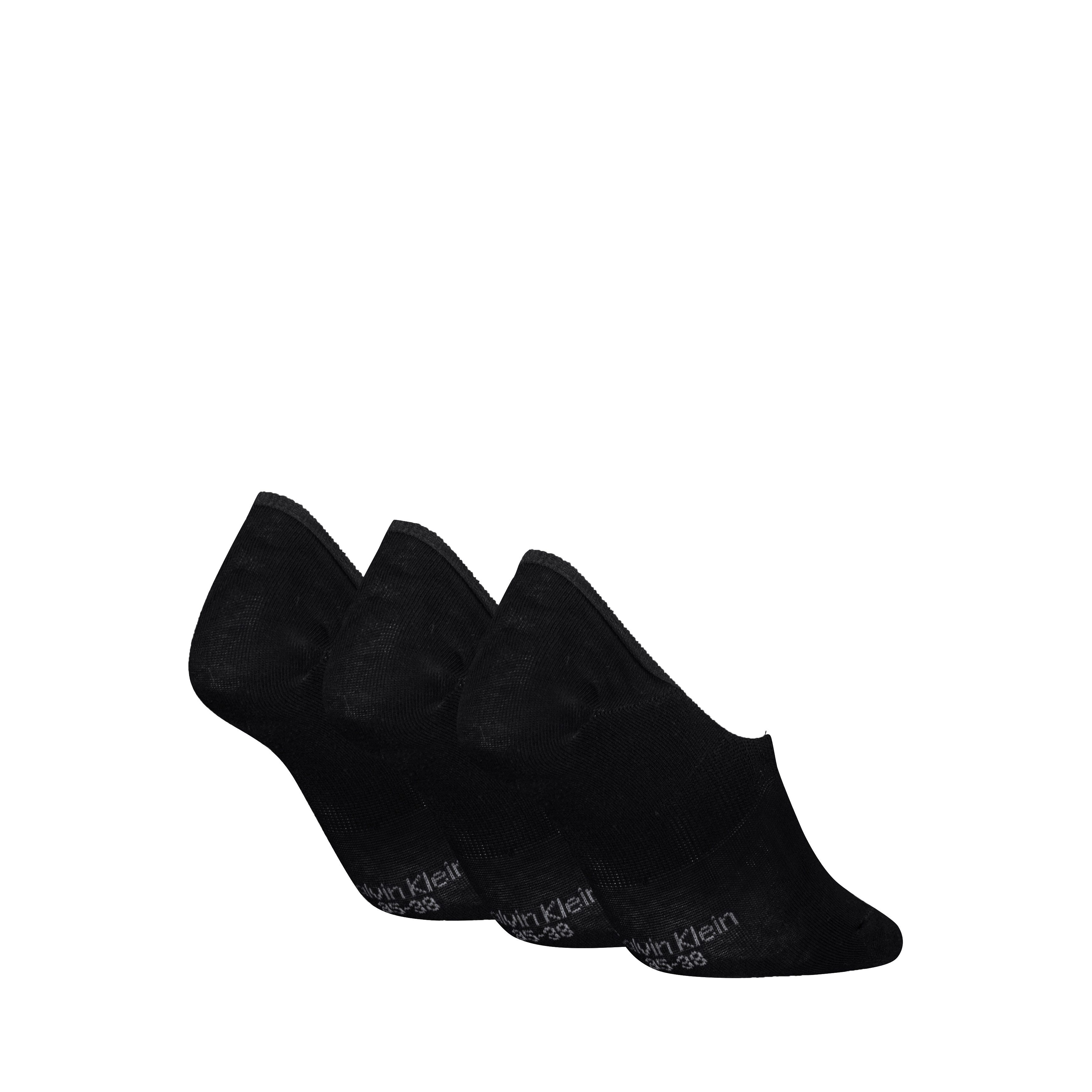 Calvin Klein Füßlinge CK WOMEN FOOTIE MC (3 Paar) Antirutsch Noppen im Fersenbereich, Cotton-Mix, elastisch