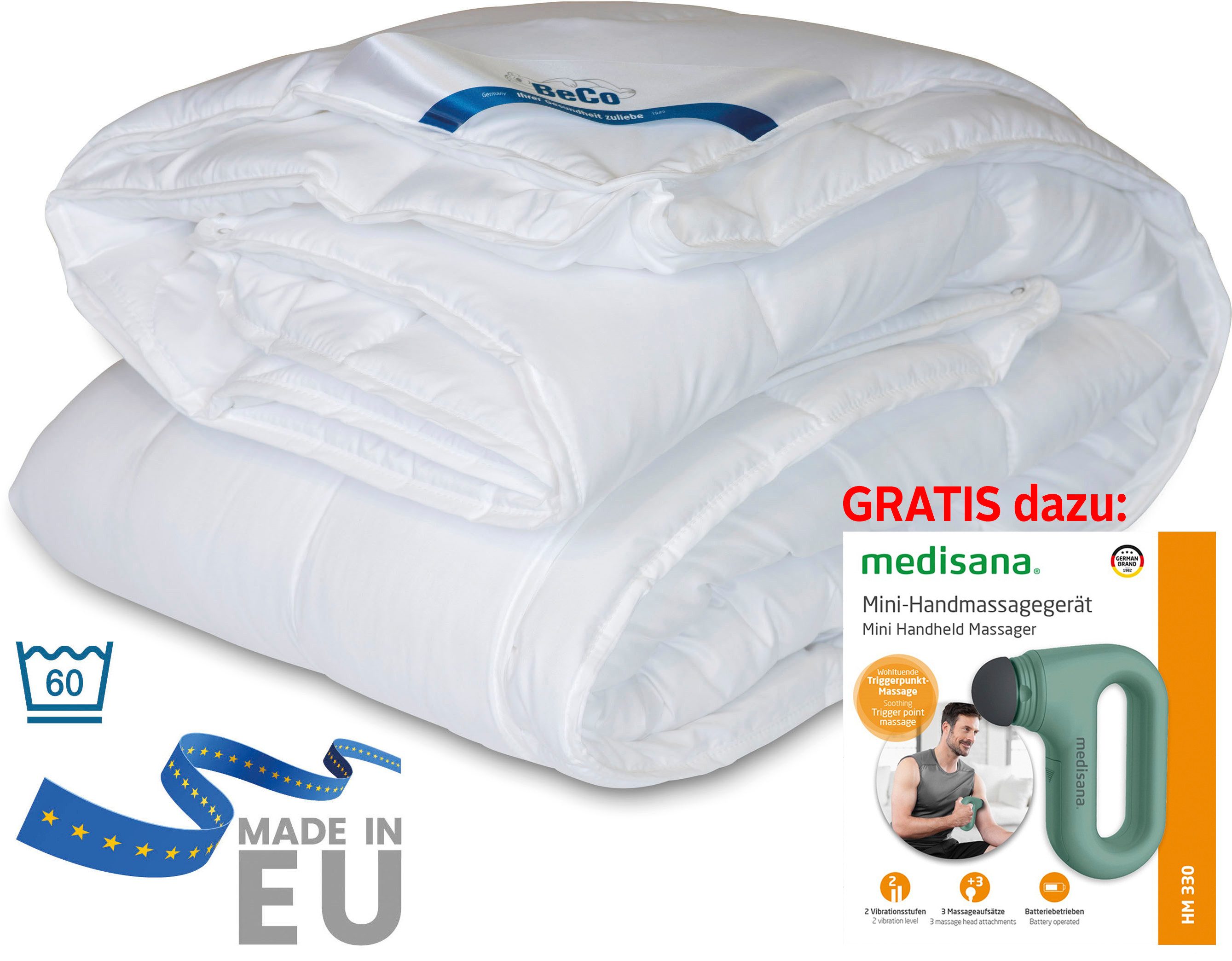 Beco Microfaserbettdecke + Microfaserkissen Royal Soft günstig online kaufen