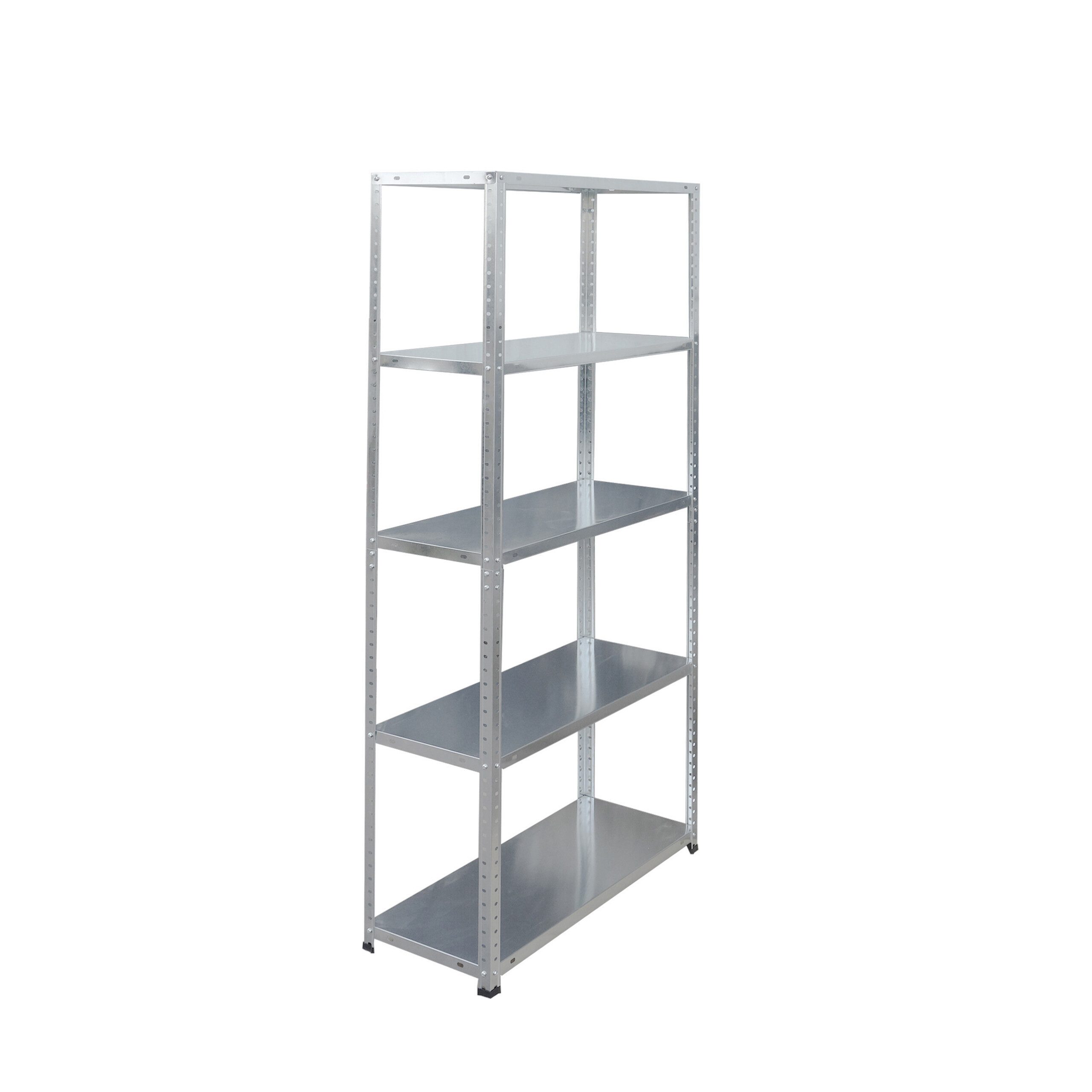 relaxdays Schwerlastregal Lagerregal aus Stahl 200 kg, 1-tlg., silber