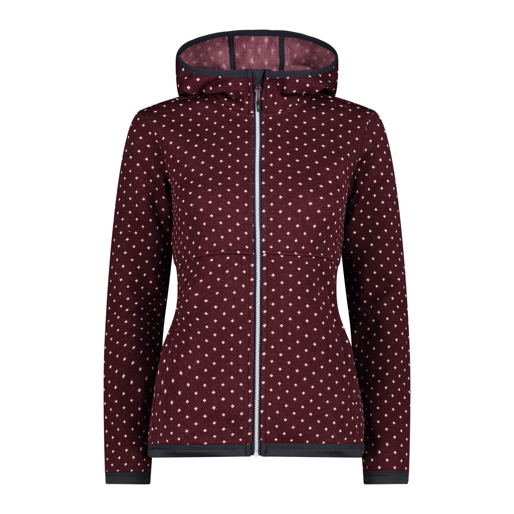 CMP Strickfleecejacke "WOMAN JACKET FIX HOOD", mit Kapuze, wärmend günstig online kaufen