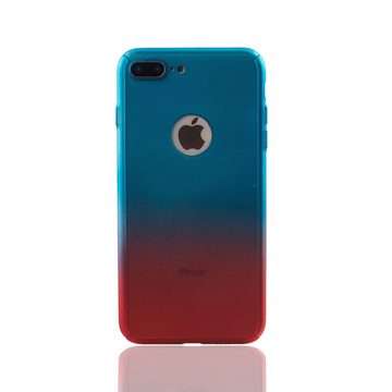 König Design Handyhülle Apple iPhone 8 Plus, Apple iPhone 8 Plus Handyhülle 360 Grad Schutz Full Cover Mehrfarbig