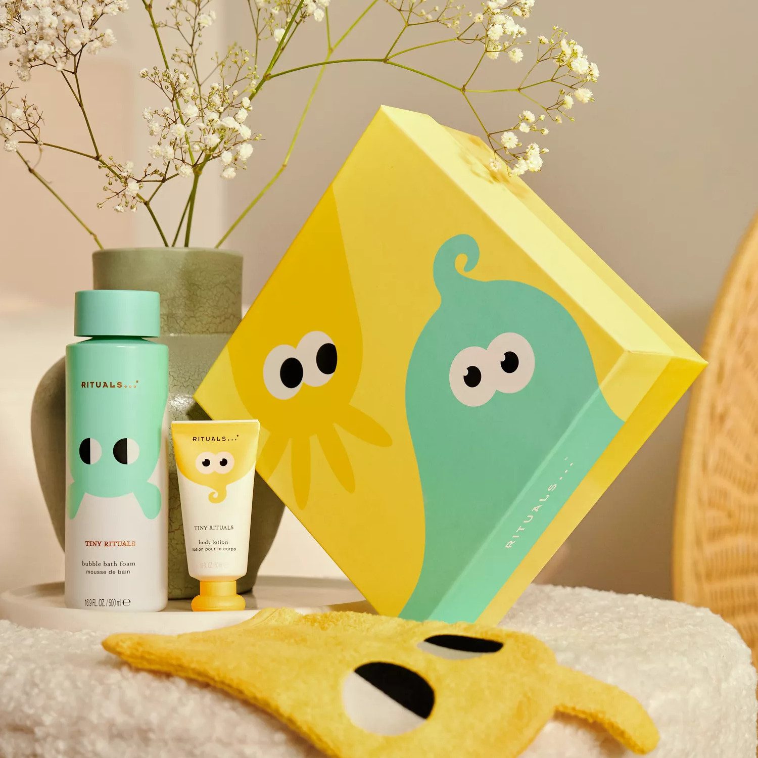 Rituals Pflege-Geschenkset Rituals Tiny Rituals Baby Bath Gift Set 2026 – 3-tlg. Geschenkset, 3-tlg., 3-tlg. Geschenkset Baby-Baderoutine