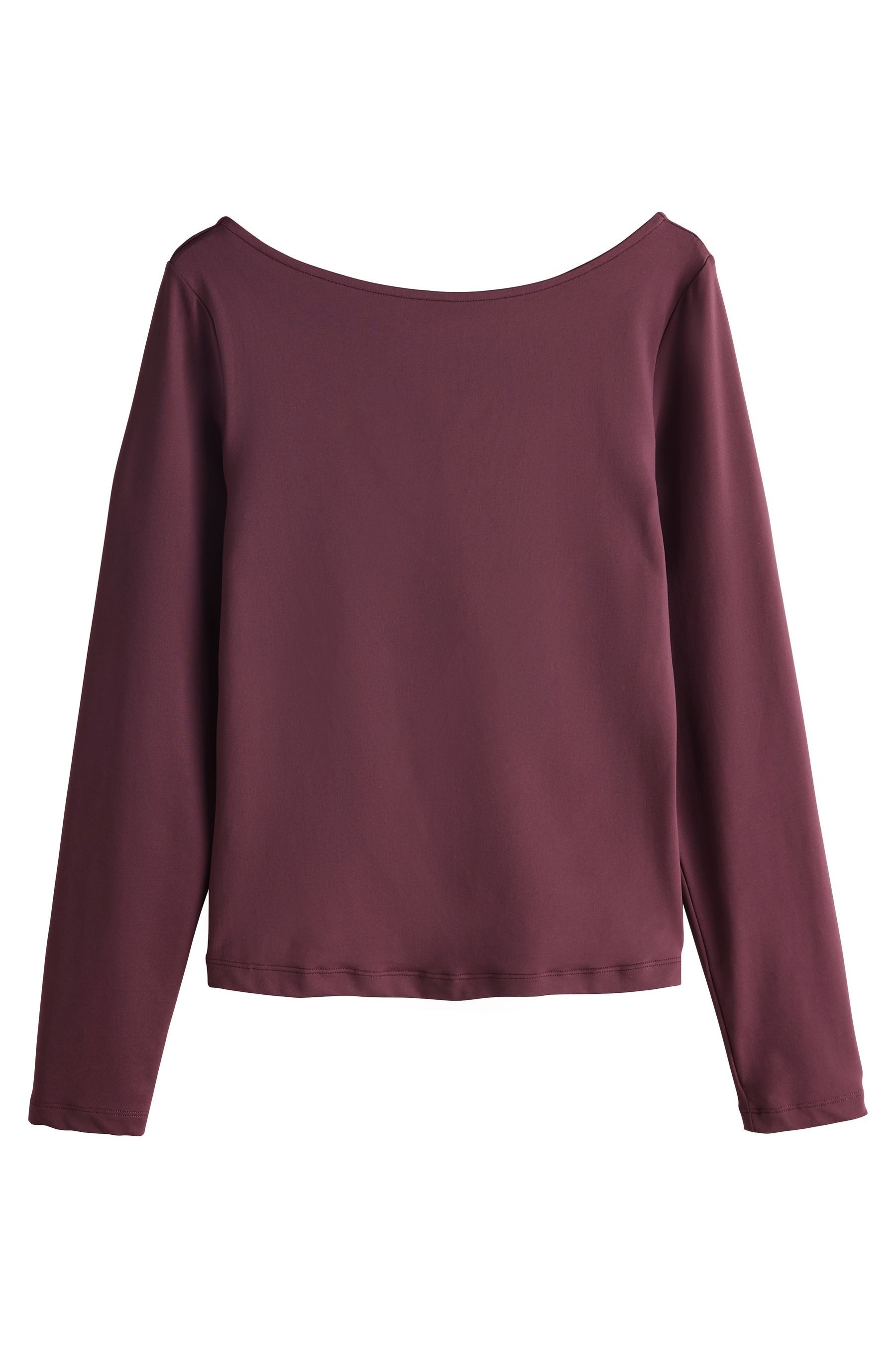 Next Langarmshirt Weiches, fließendes, rückenfreies Langarmoberteil (1-tlg)