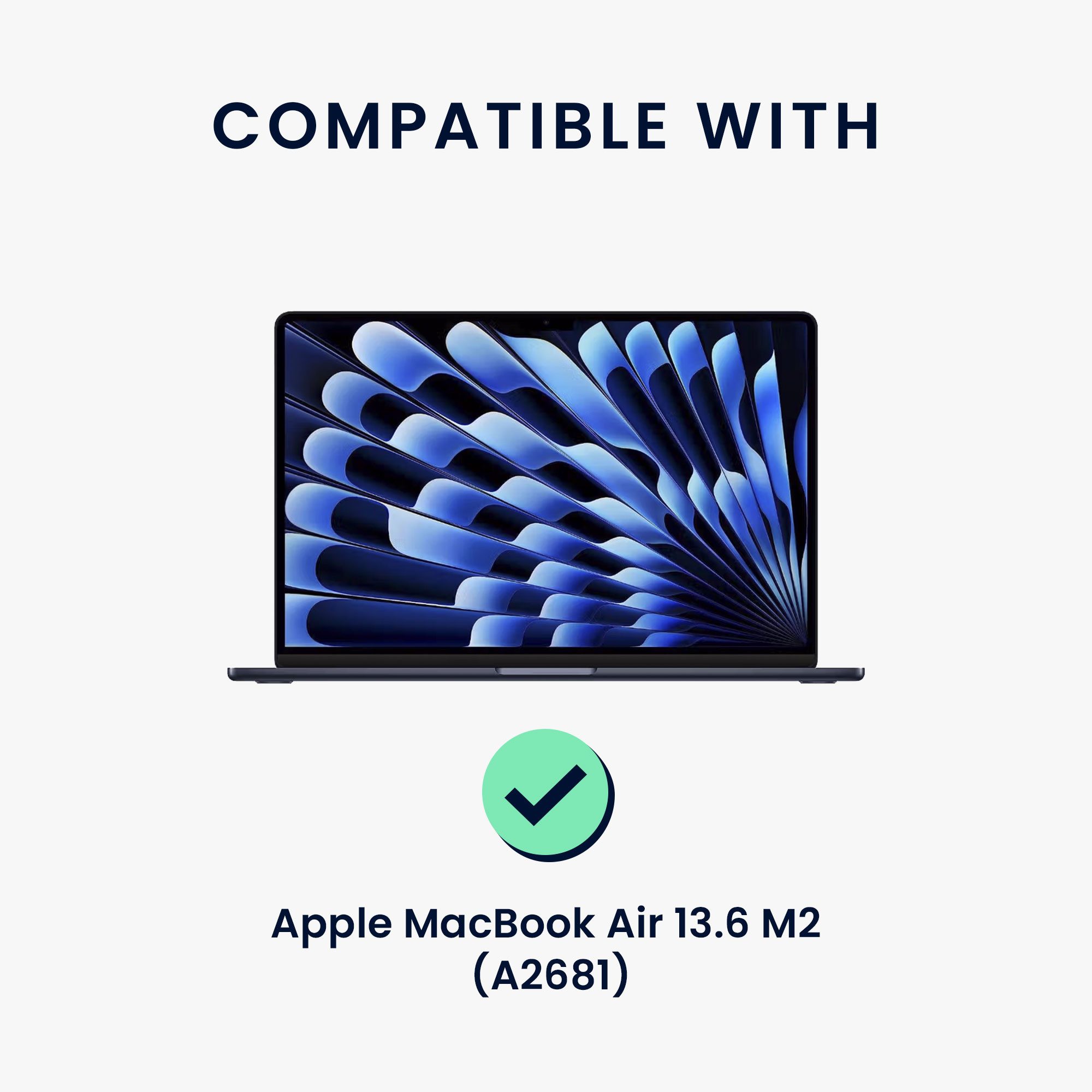 kwmobile Schutz-Set Folie für Apple MacBook Air 13.6 M2 (A2681) Touch ID model, Sichtschutzfolie - Blickschutzfolie Privacy Screen - Anti Spy Folie