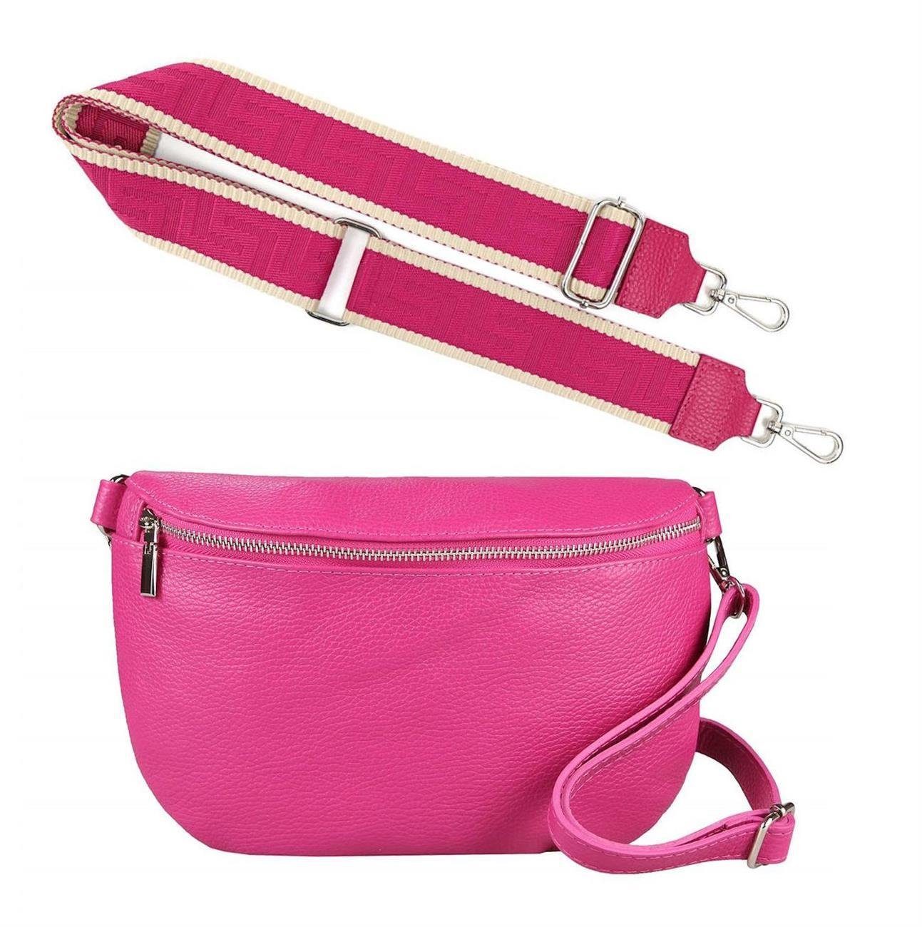 Bauchtasche Made in Italy Damen Leder Gürteltasche Hüfttasche Brusttasche Bodybag