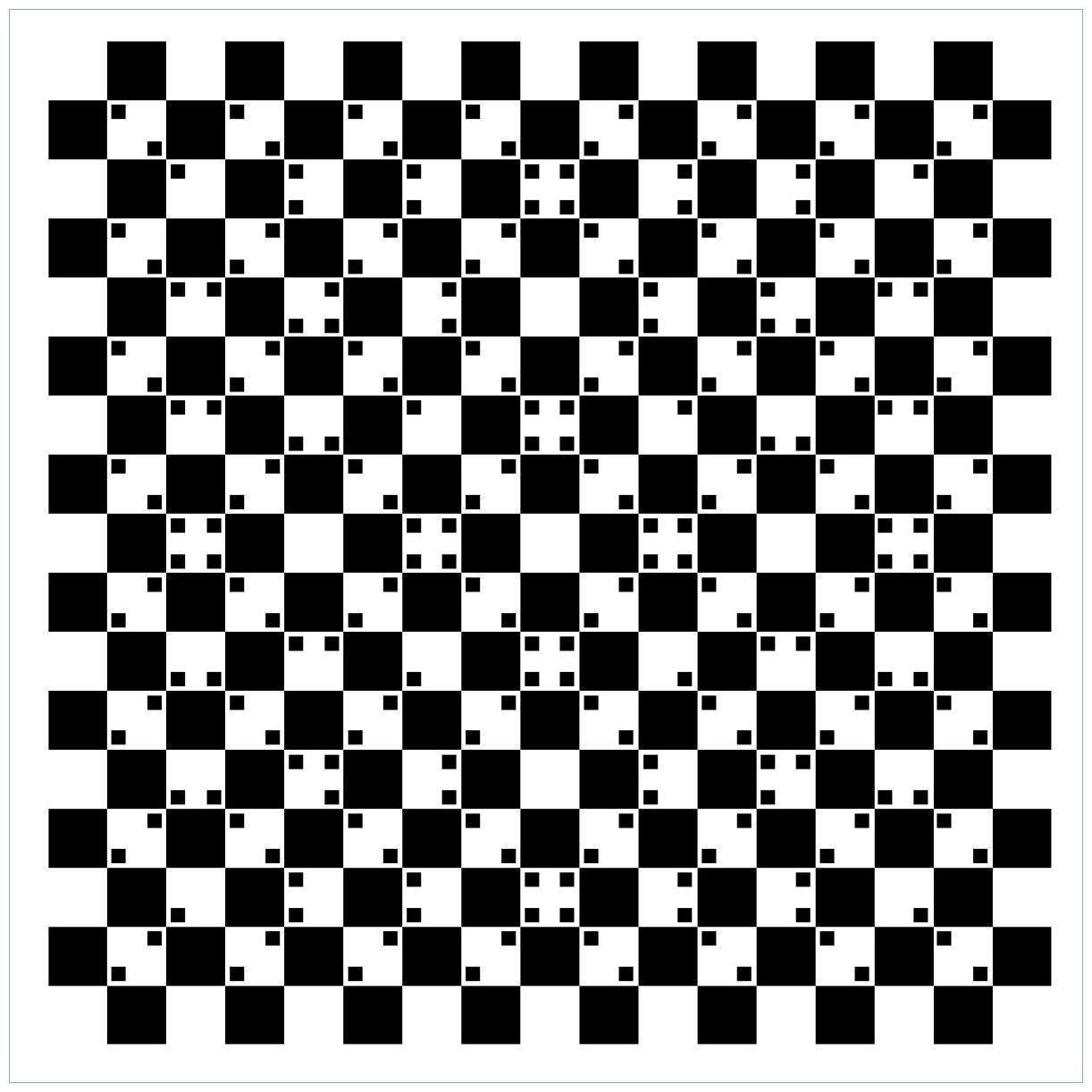 Wallario Tischplatte Optische Täuschung - Illusion - schwarz weiß II (1 St), für Ikea Lack Tisch geeignet