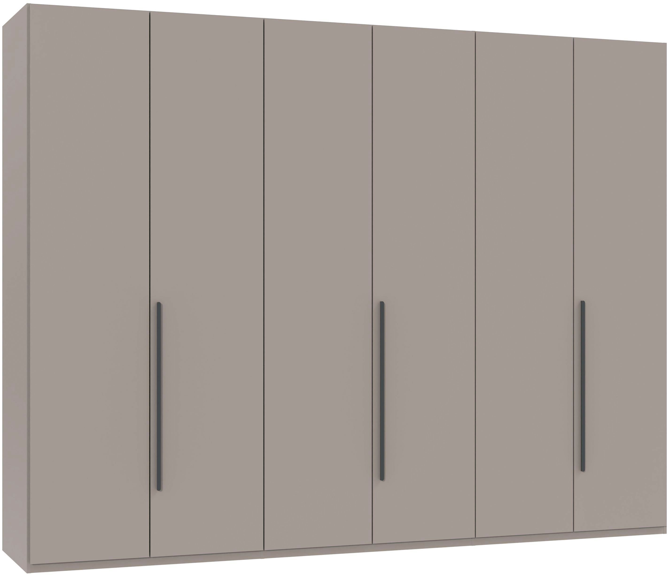 Wimex Drehtürenschrank Kleiderschrank London, in den Breiten 180cm, 225cm oder 270cm (mit verschiedenen Griffen in goldfarben, silberfarben oder schwarz) wahlweise mit Basic- oder Premium-Ausstattung erhältlich