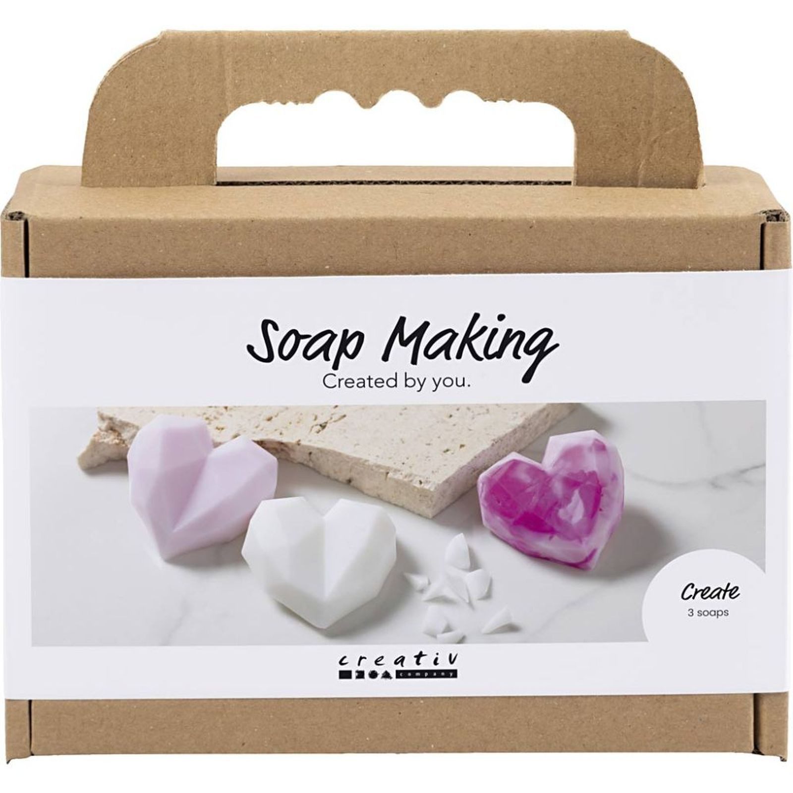 creativ company Kreativset Soap Making - Herzen, (pink), inkl. Zubehör