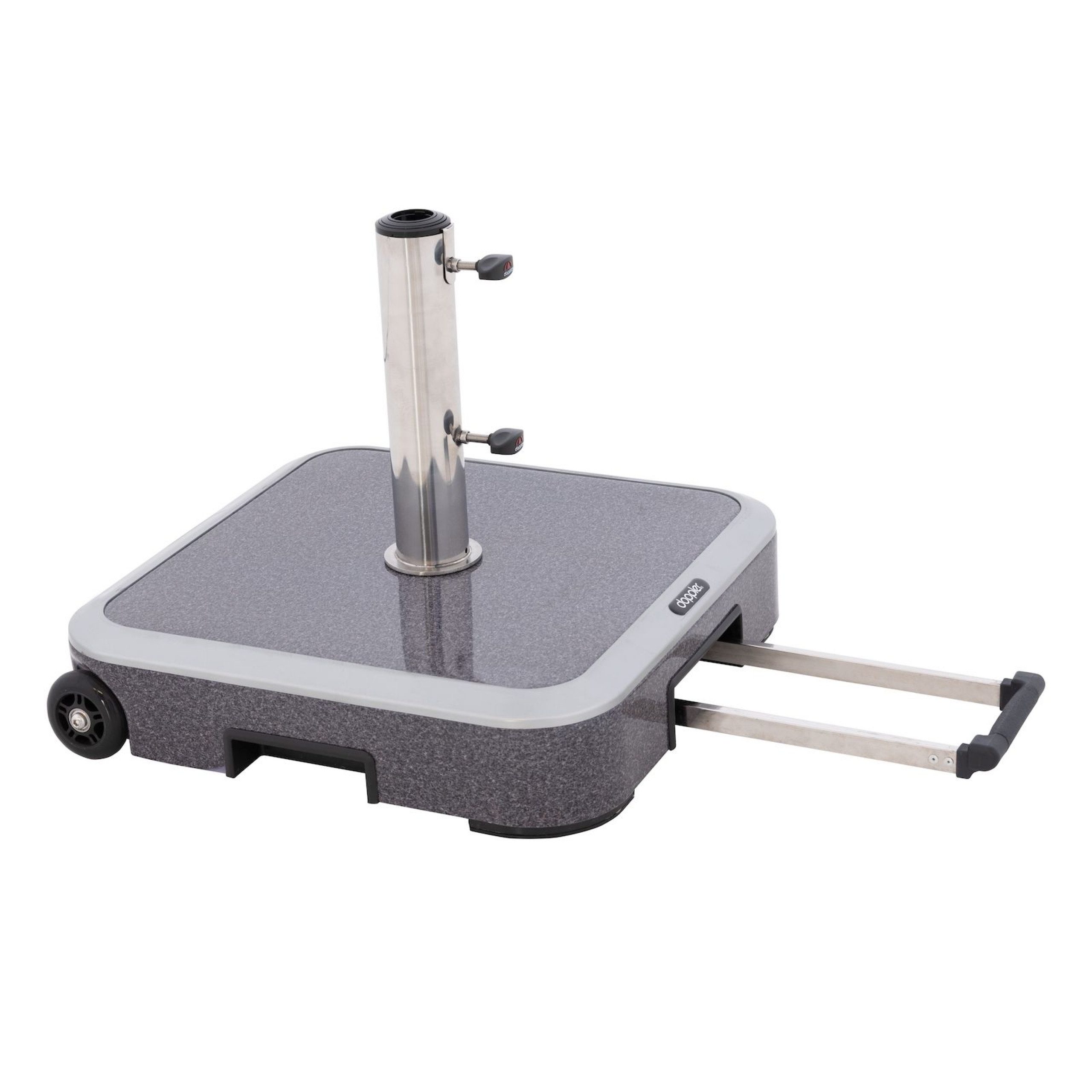doppler® Sonnenschirm Doppler Expert Trolley Sockel Rollsockel 50 kg Granitoptik 56 x 56 cm