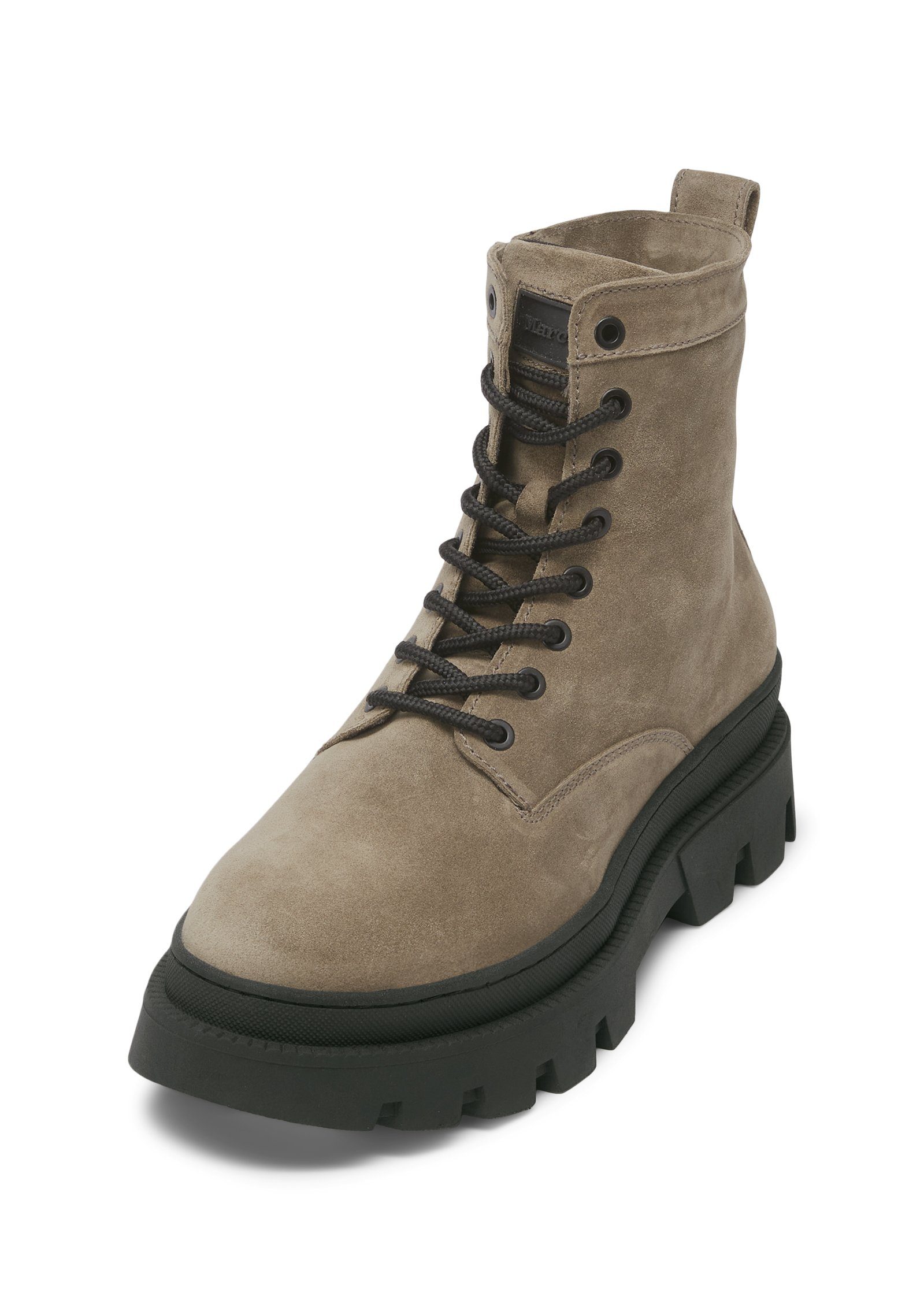 Marc O'Polo aus geöltem Veloursleder Stiefelette beige