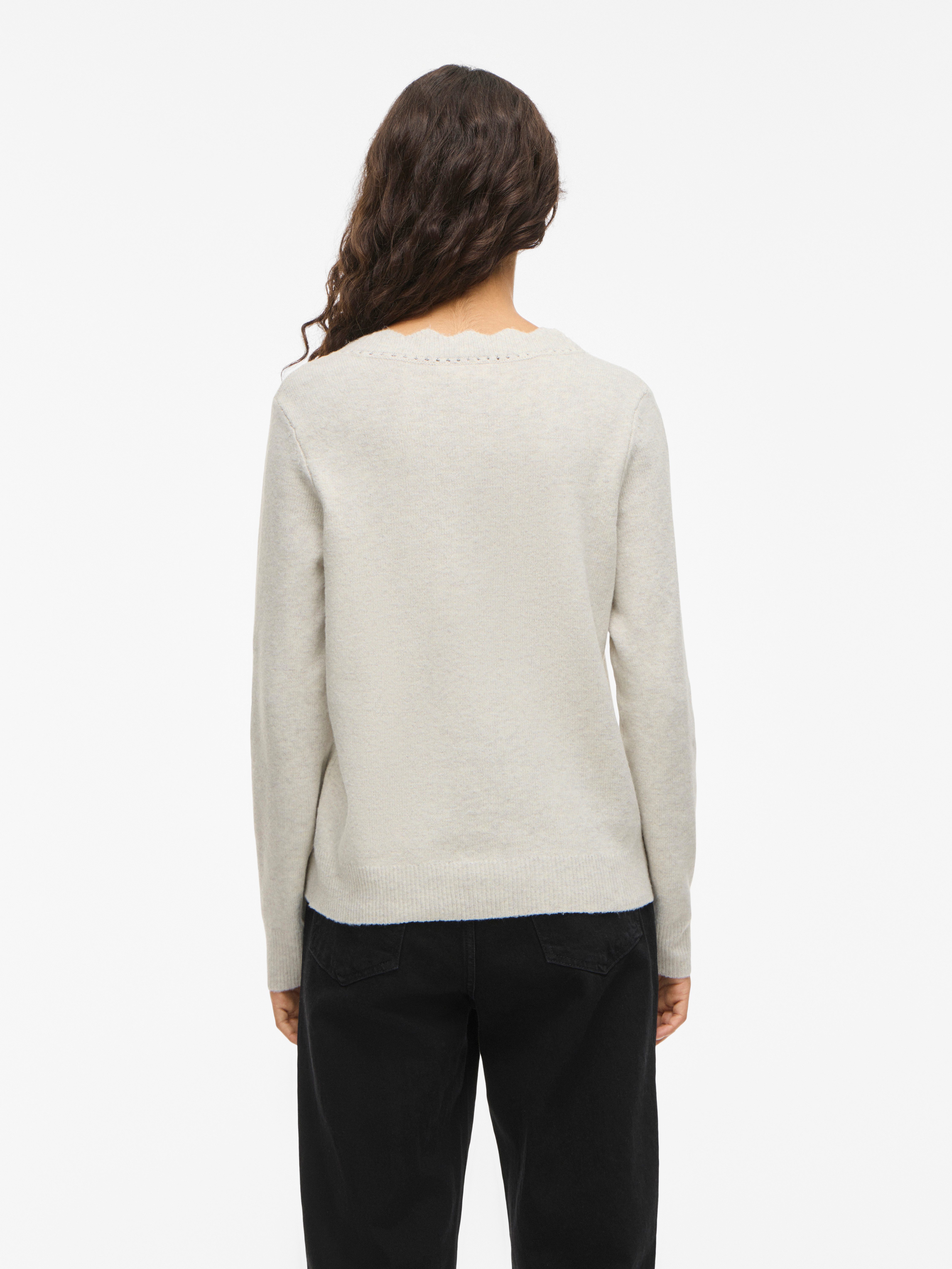 Vila V-Ausschnitt-Pullover VINIKOLINA V-NECK L/S KNIT TOP - NOOS günstig online kaufen