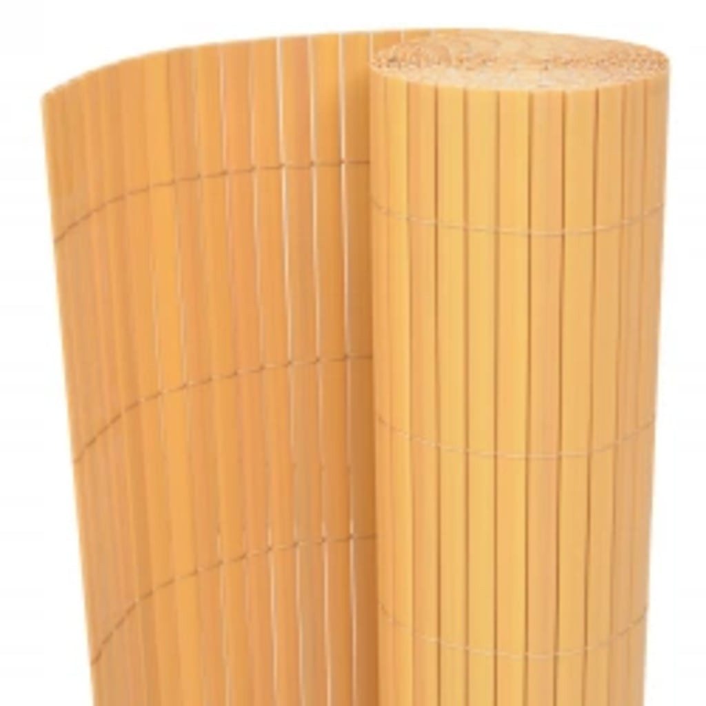 Gartenzaun Doppelseitig 110x300 Cm Gelb günstig online kaufen