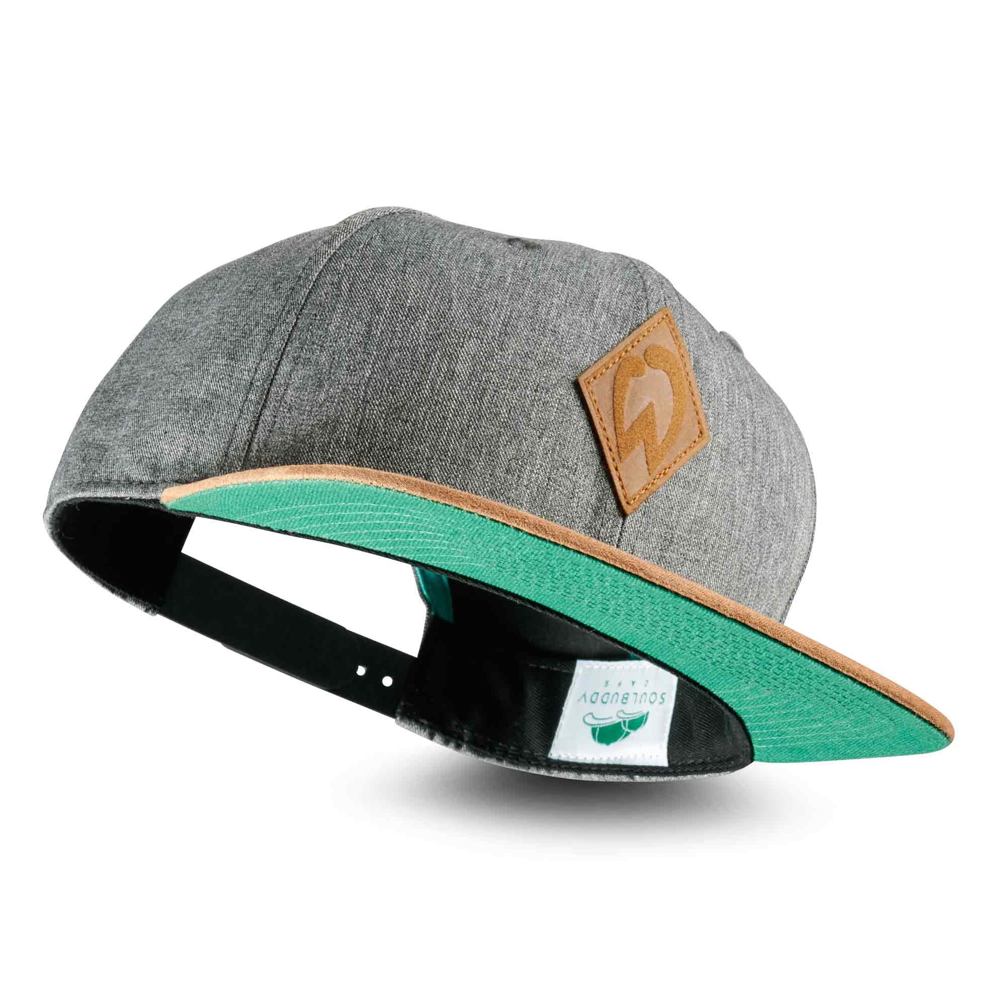 Soulbuddy Snapback Cap Herren Basecap, Baseball Cap Herren, größenverstellbare Unisex Cap (auch als Kids Caps erhältlich, One Size, Unisex, Größenverstellbar)