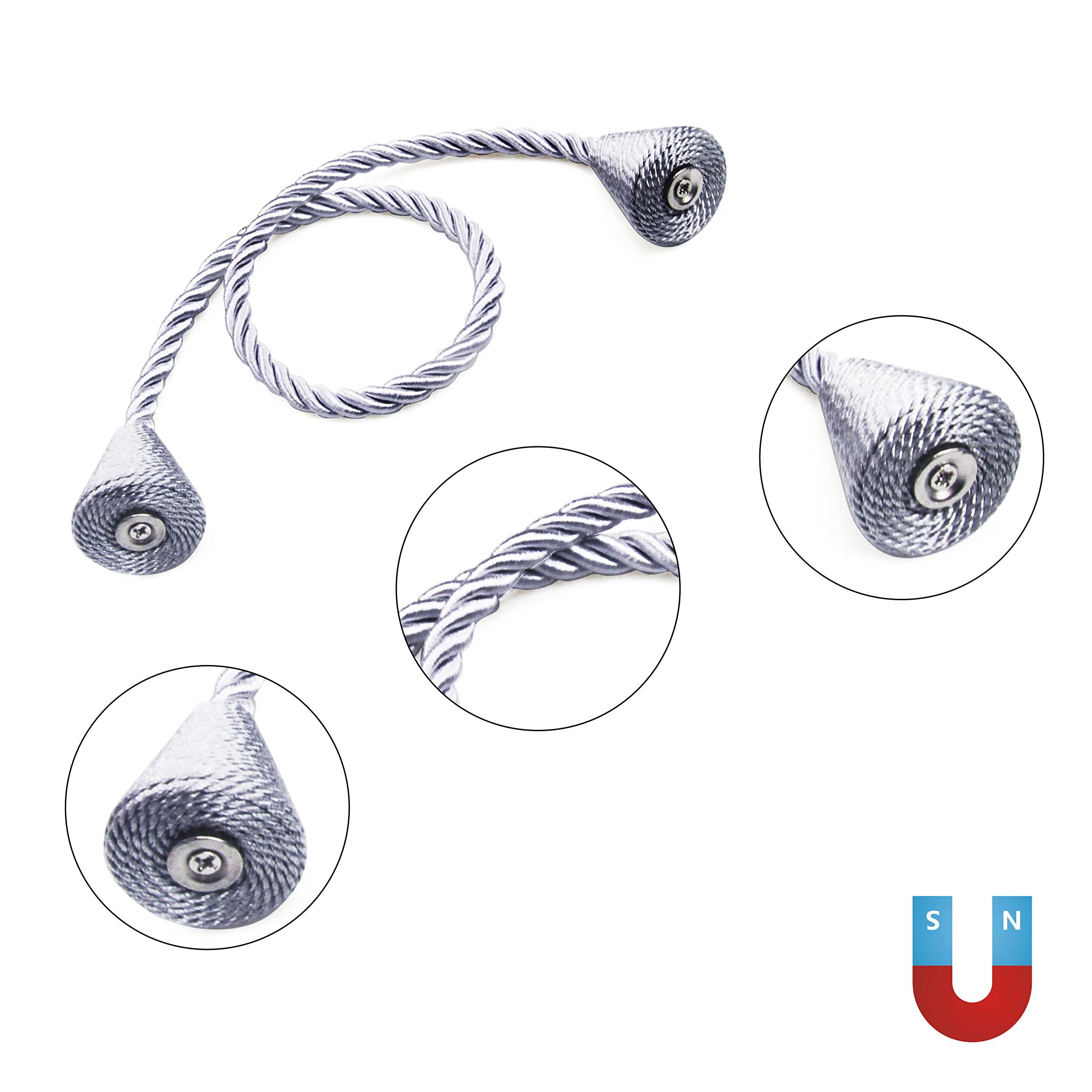Agger Raffhalter Magnetische Vorhang Raffhalter 2 Stück, Vorhang Raffhalter Schnallen, (2-tlg), Holdbacks Halter Haken Clip für Zuhause Schlafzimmer Büro