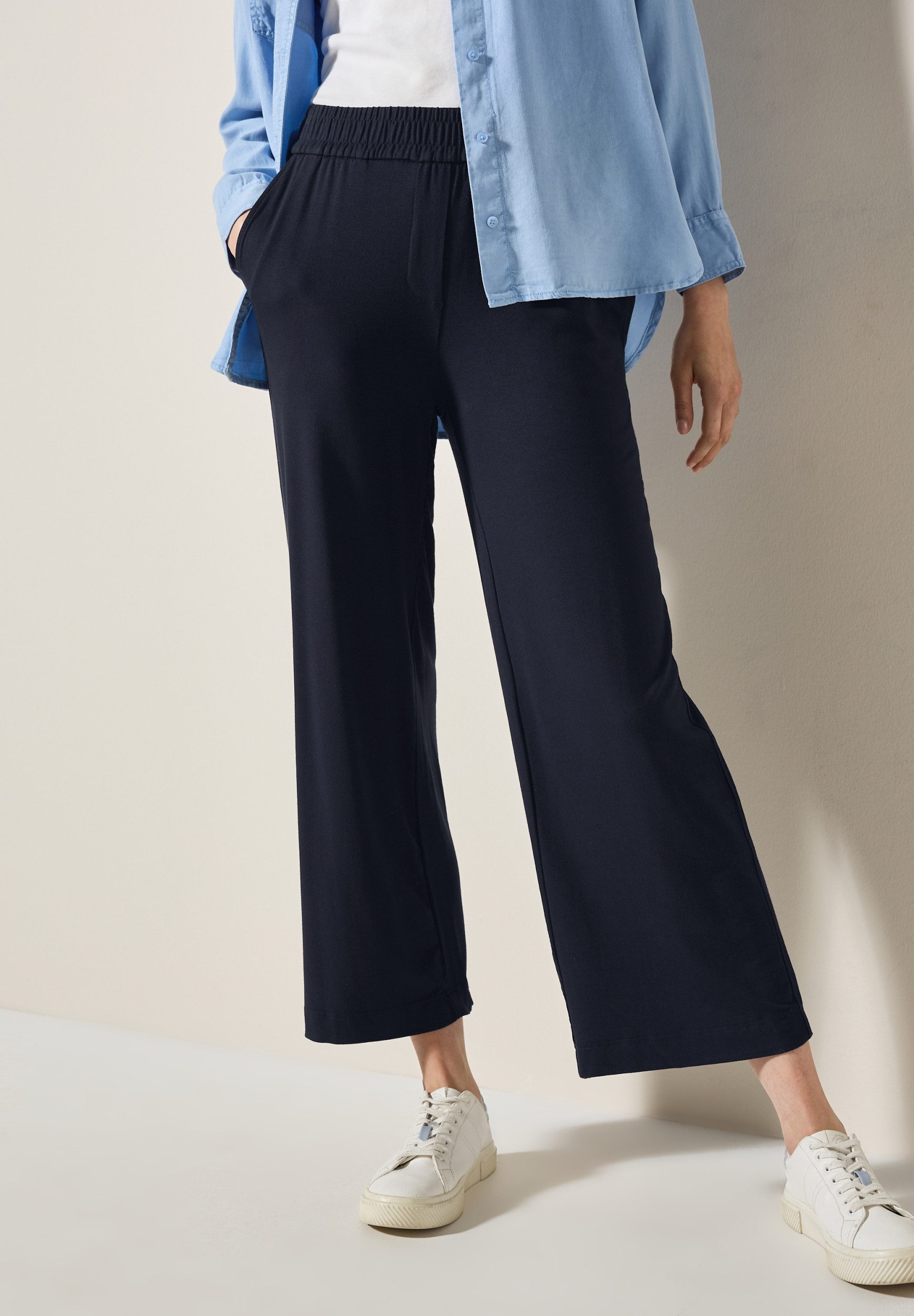 CECIL Chinos NOS Style Neele Jersey universal blue