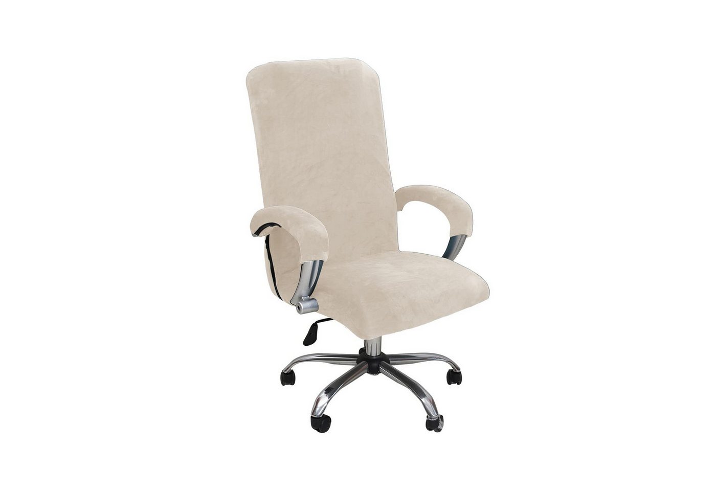 Agger Bürostuhlhusse Elastischer Bürostuhl-Bezug aus Samtplüsch – Ergonomischer, katzensicherer Schutz für Bürostühle