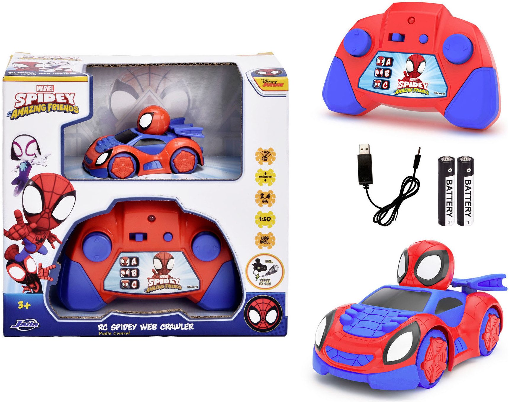 Dickie Toys RC-Auto RC Spidey Web-Crawler 1:50