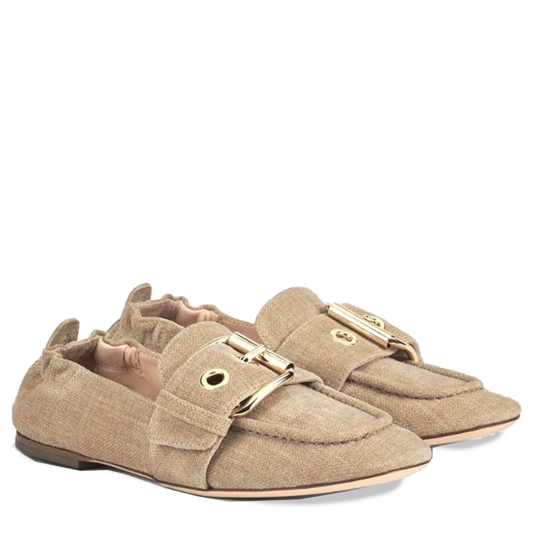 Attilio Giusti Leombruni AGL Slipper MAYA aus Veloursleder - Beige Slipper