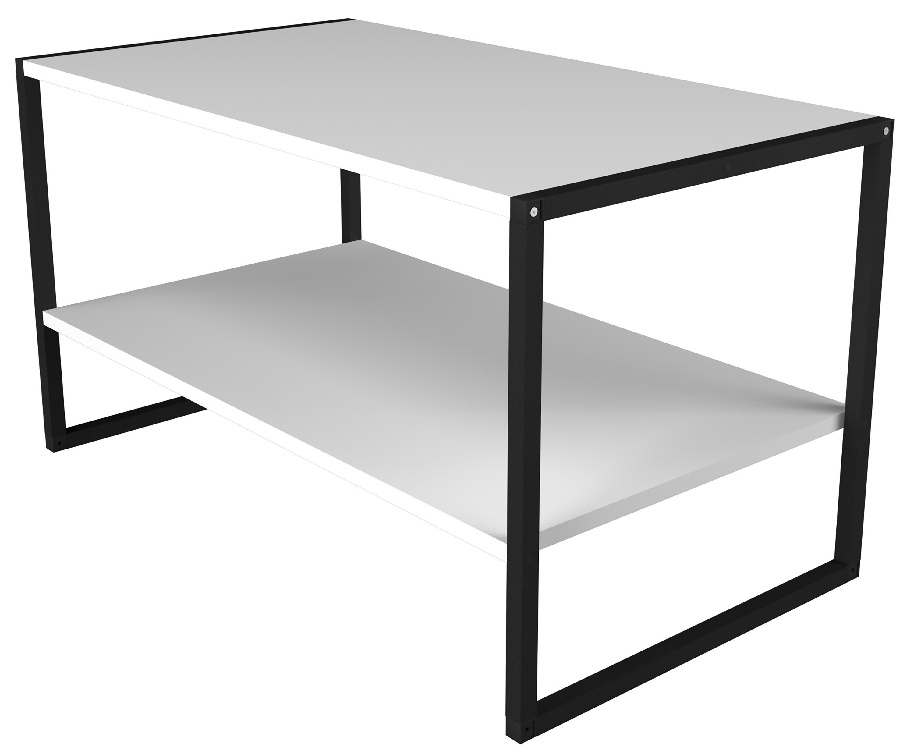 Sofatisch L Weiß Industrie VCM Couchtisch Insasi Styl Couchtisch