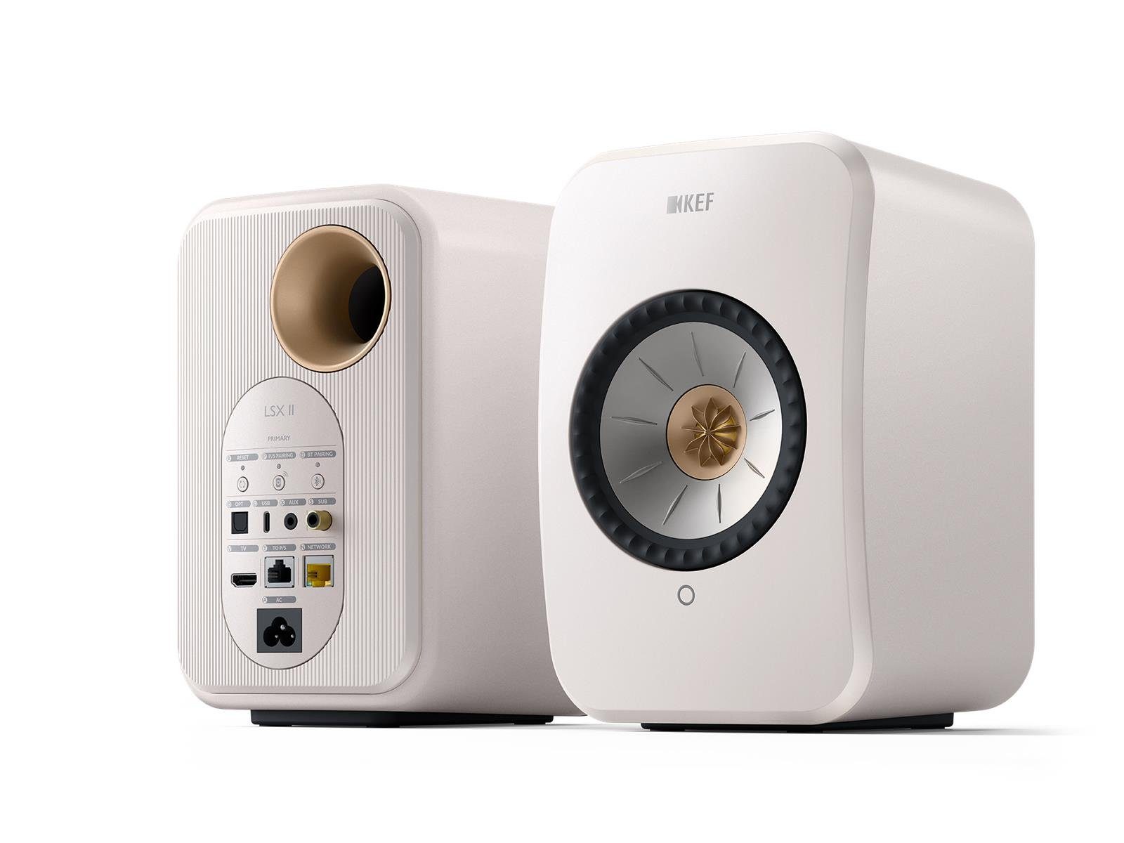 Lautsprecher Lautsprecher WLAN White KEF II Mineral Wireless KEF Hifi LSX