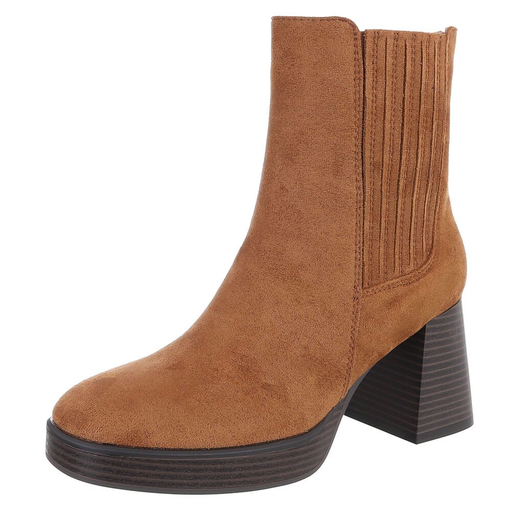 Stylischer Ankle Boot mit Blockabsatz für Damen High-Heel-Stiefelette