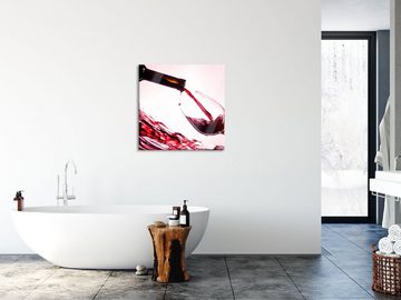 Pixxprint Glasbild Wein, Wein (1 St), Glasbild aus Echtglas, inkl. Aufhängungen und Abstandshalter