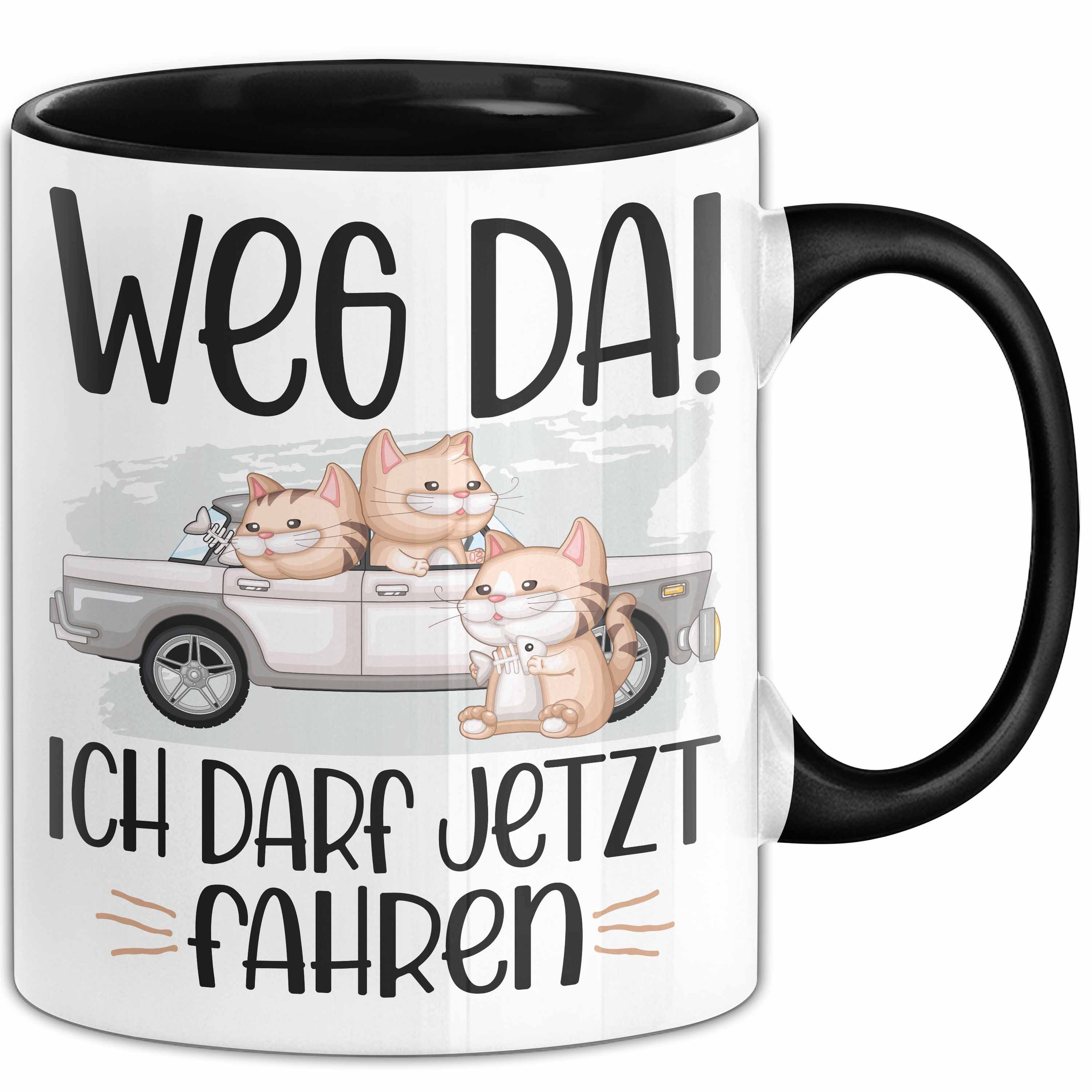 Trendation Tasse Führerschein Bestanden Geschenk Tasse Bestandener Führerschein Weg Da
